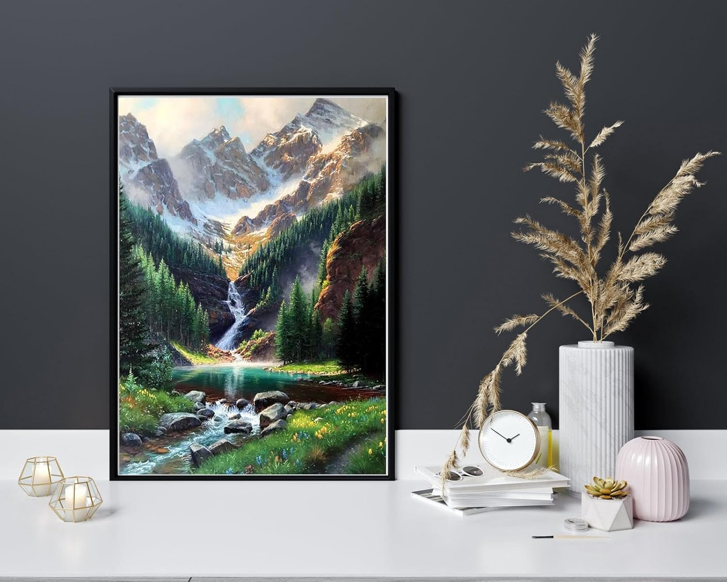 Diamond Painting Kits for Adults, 5D Diamond Art Painting Landscape Art for Adult,Diy Full round 5D Diamond Drill Kit,Gem Art Craft Home Decor,Wall Painting Kit 16X12 Inch