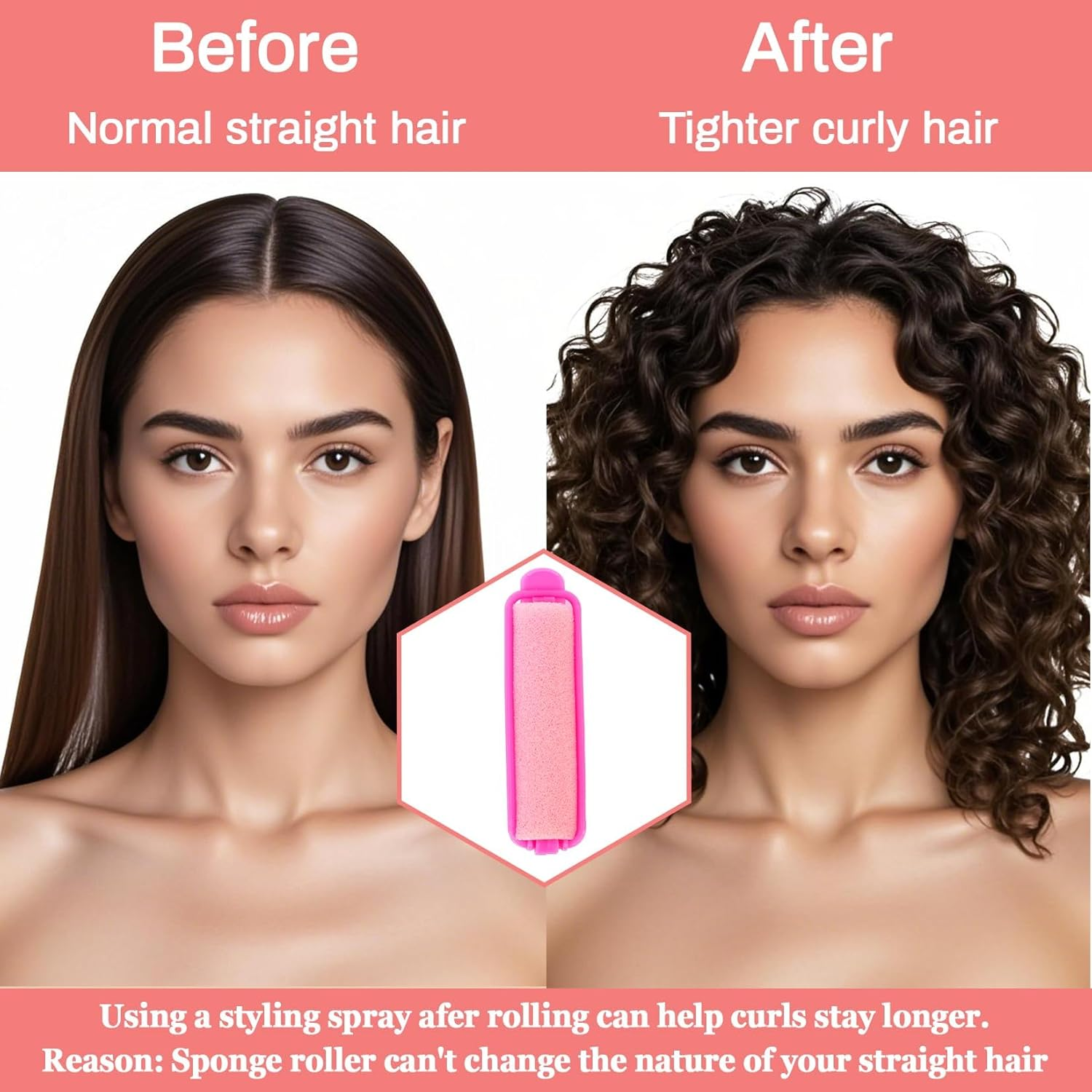 MAQIHAN 56PCS Foam Hair Rollers - Sponge Rollers for Hair Heatless Hair Curler for Short/Long Hair Sleep Rolos Para Cabello Jumbo Large Sponge Curlers Soft Sleeping Thin Hair Curl Overnight Rulos image number 2