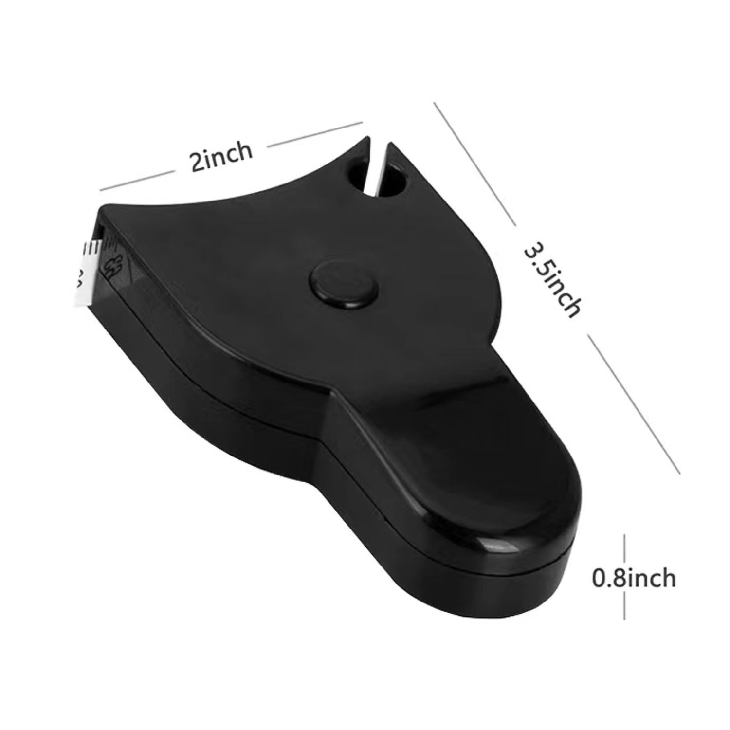 2 Pieces Body Tape Measure, Retractable Measuring Tape for Body Waist Hip Bust Arms Fabric Sewing Tailor Cloth Knitting Craft Measurement 1.5M image number 1