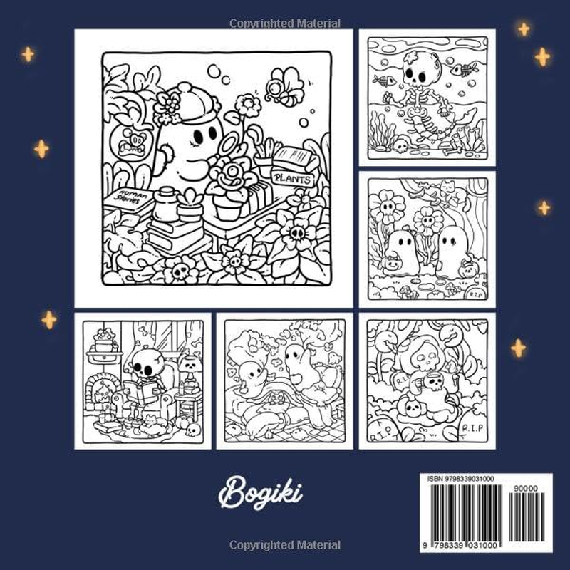 Spooky Cutie: a Whimsical Coloring Book for Adults and Teens with Adorable Spooky Designs for Stress Relief and Fun image number 1