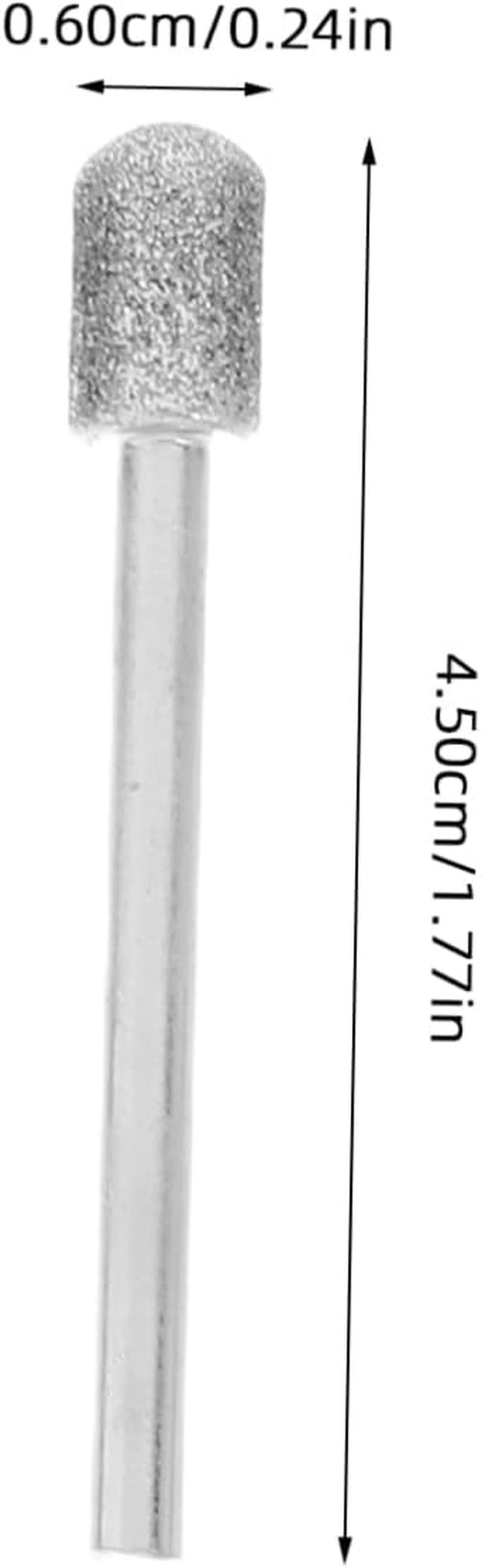 ULTECHNOVO 20Pcs Emery Grinding Head Bit for Jade Rotary Tool Sander Attachment for Jewelry Making and Carving image number 4