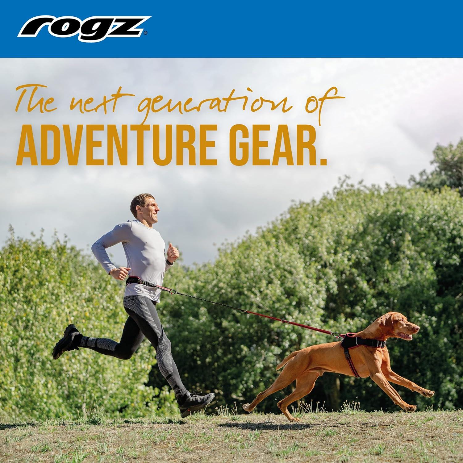 Rogz Airtech Sport Dog Belt and Lead, Rock Red, Small/Medium image number 3