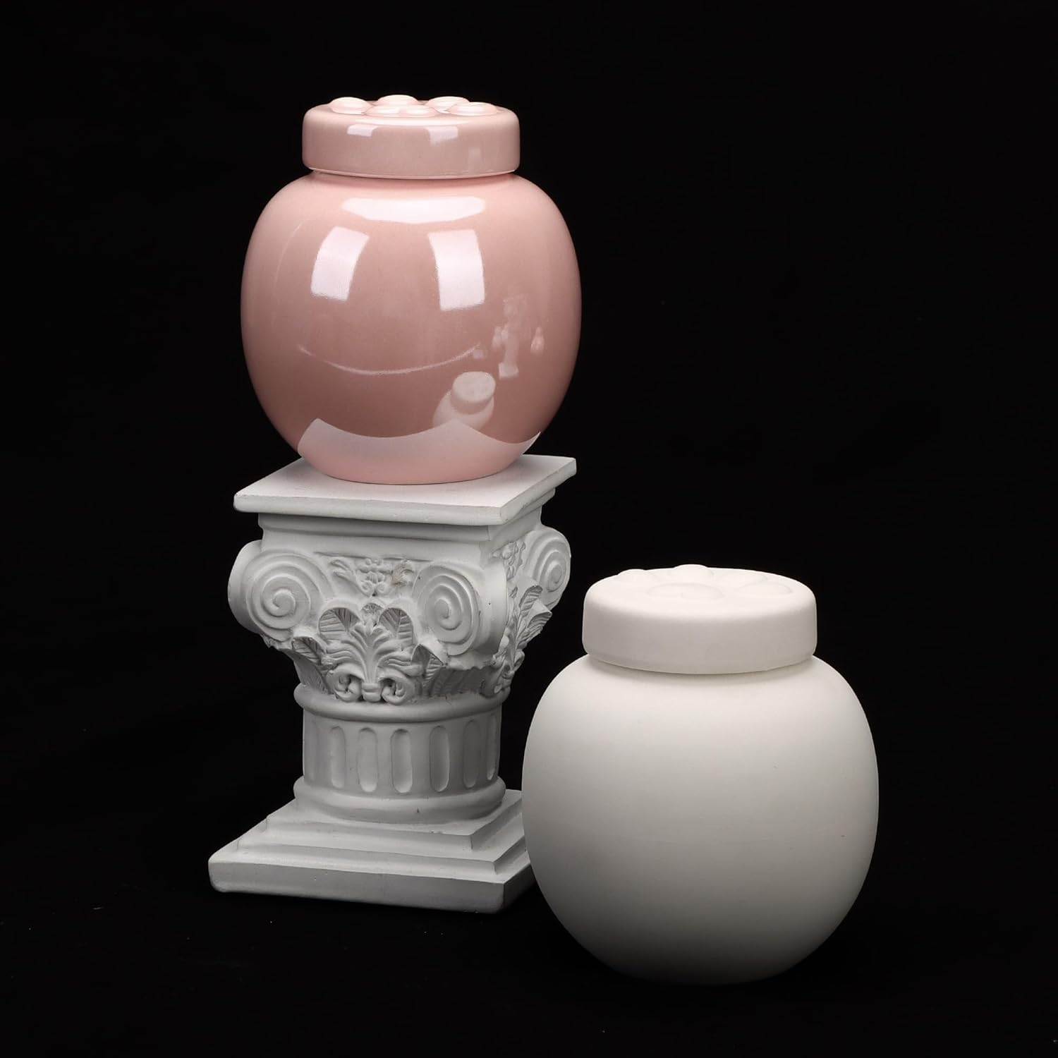 Cat Urn for Ashes, Small Pink Dog Keepsake for Small Animals, Memorial Urn for Pets up to 8 Lbs(Pink) image number 1