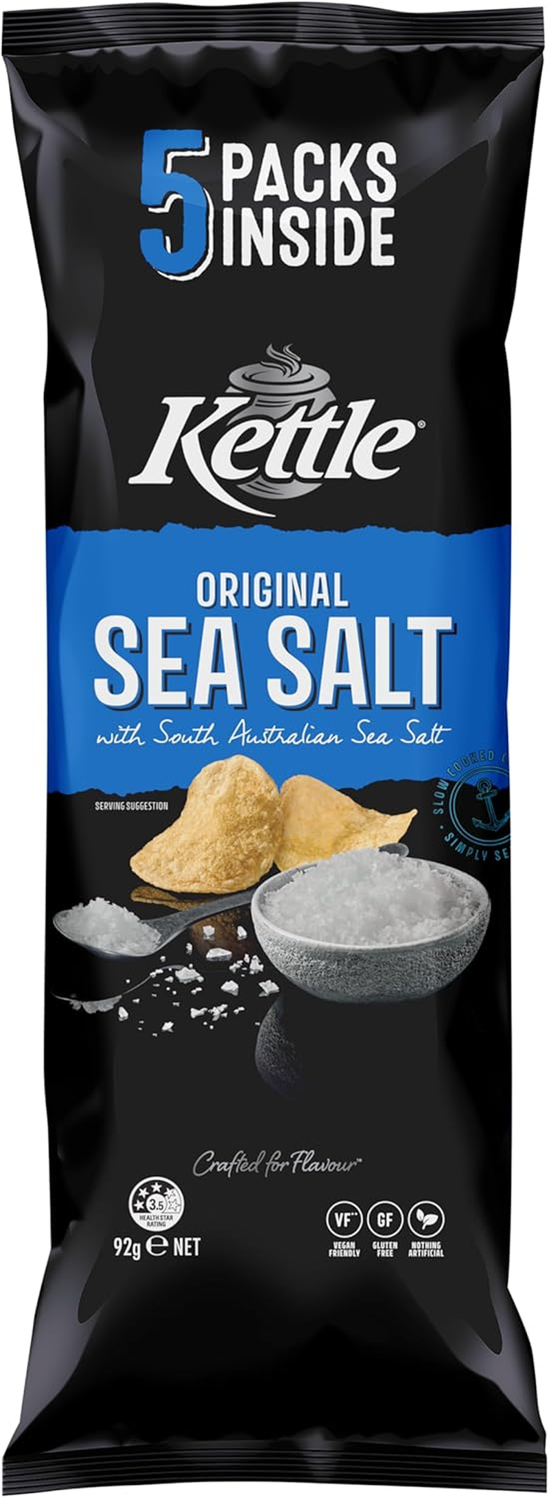 Kettle Sea Salt Chips 92 G