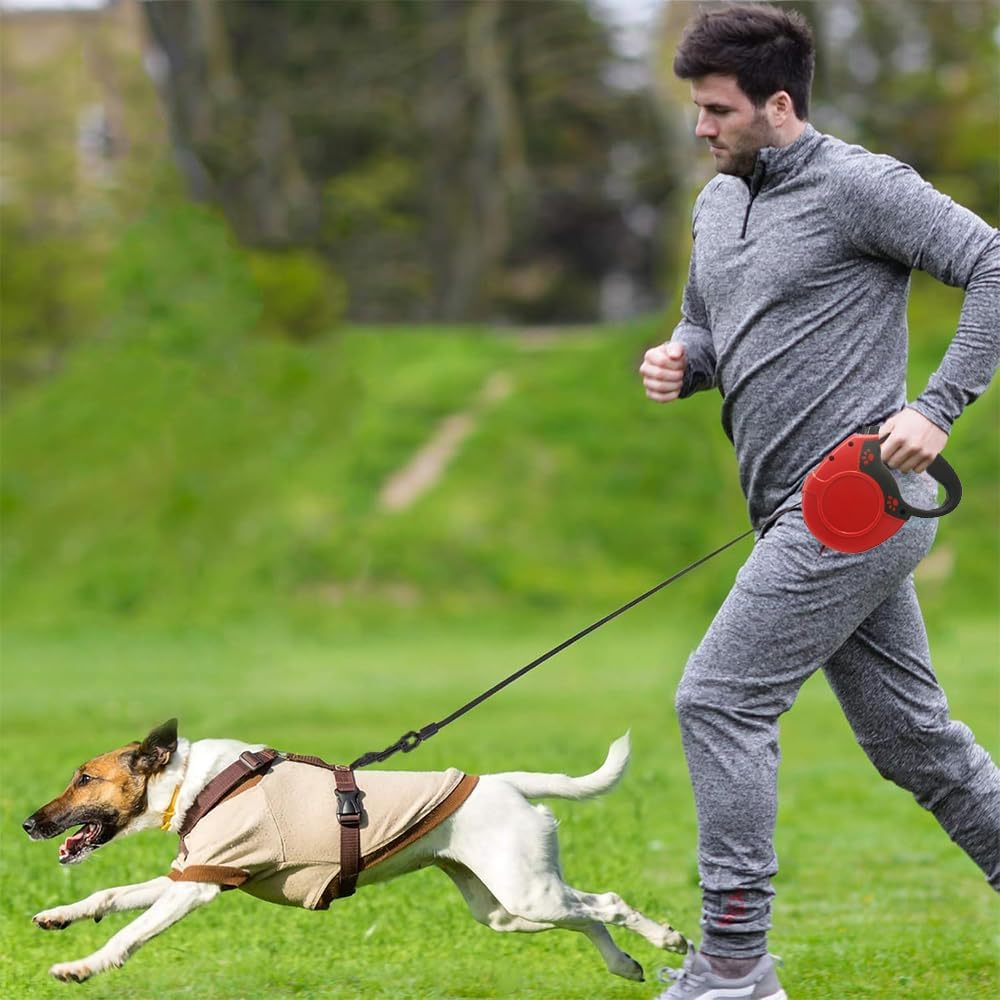 Retractable Dog Leash &ndash; 8M Heavy Duty Nylon Tape, Anti-Slip Handle, Tangle-Free, One-Handed Brake & Lock, for Dogs up to 40Kg image number 5