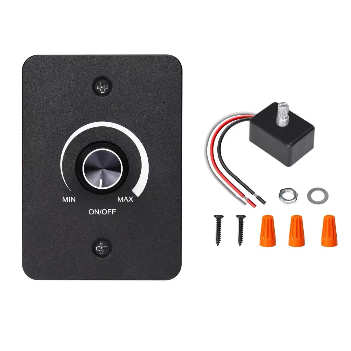 12V 5A 60W Light Dimmer, RV Boat Dimmer Switch High Side PWM Rotary Dimming Switch for Camper Van Travel Trailer Truck Lighting Fixtures, Strip and Puck Lights, Awning image number 3