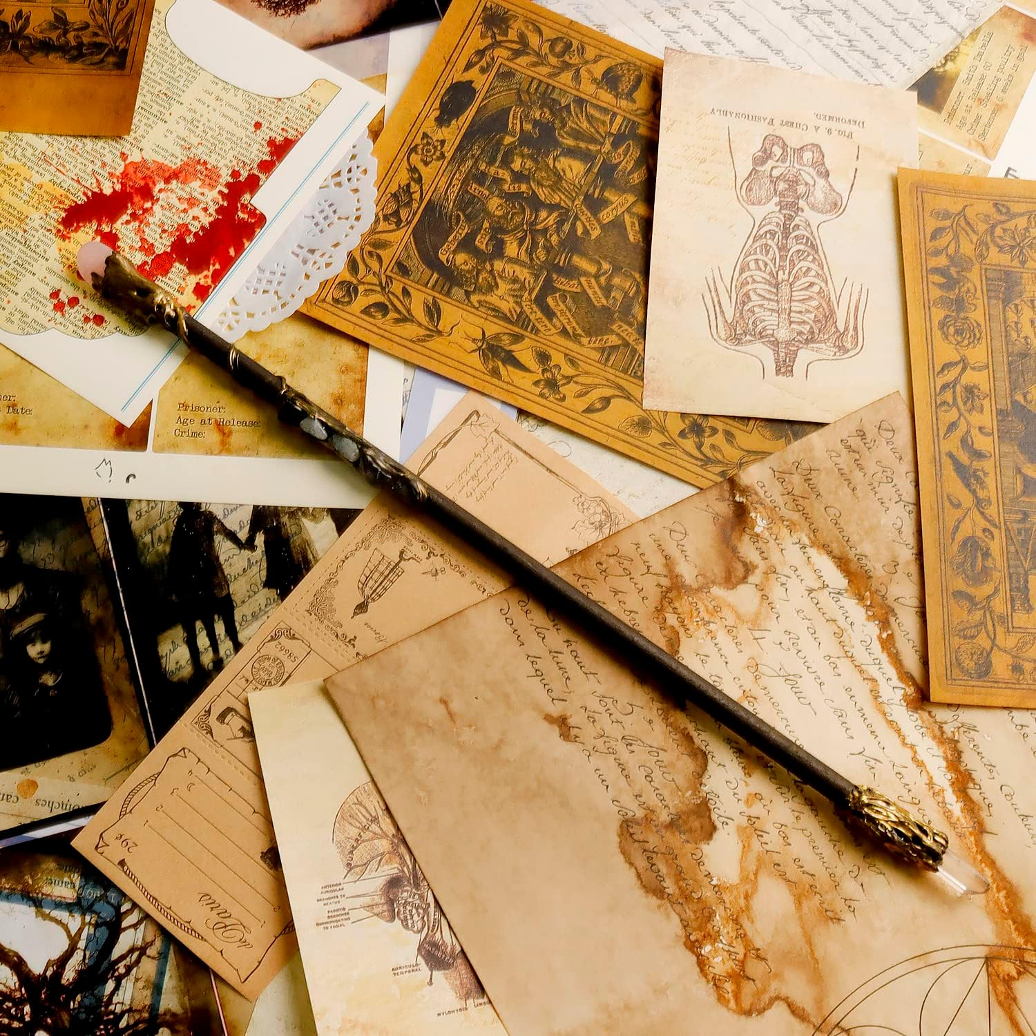 Fine Handcrafted Crystal Magic Wand Pink Crystal White Crystal Gemstone Magic Wand Cosplay Magic Wand for Witches and Wizards image number 1