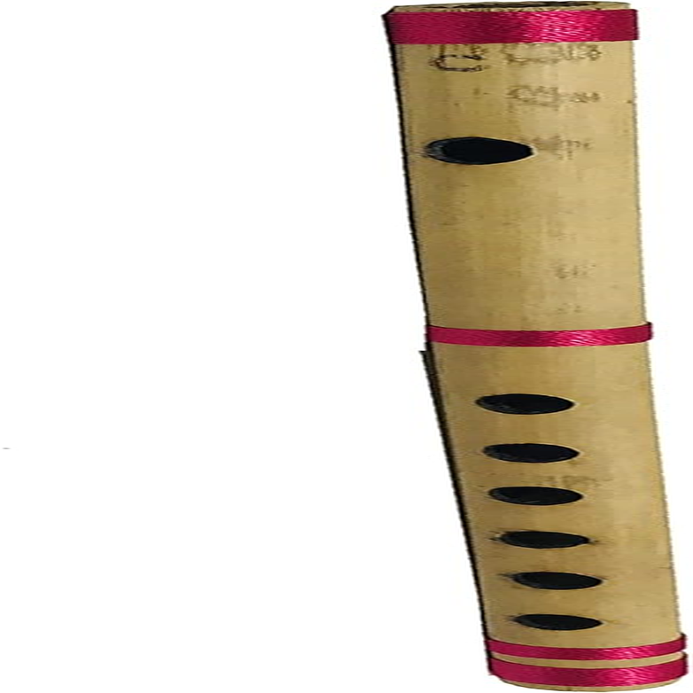 Bamboo Bansuri Flute for Beginners C Key 7 Holes Fipple Woodwind Clarinet Quena Indian Musical Instrument Krishna Birthday Gift Mens Women Kids Size- 13" I image number 1