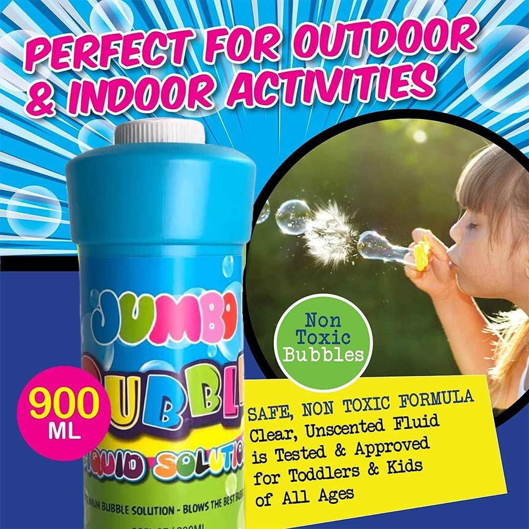 Bottles, Non-Toxic and Easy-To-Use Formula for Endless Bubble Fun, Make Every Day a Bubbly Adventure - 900Ml