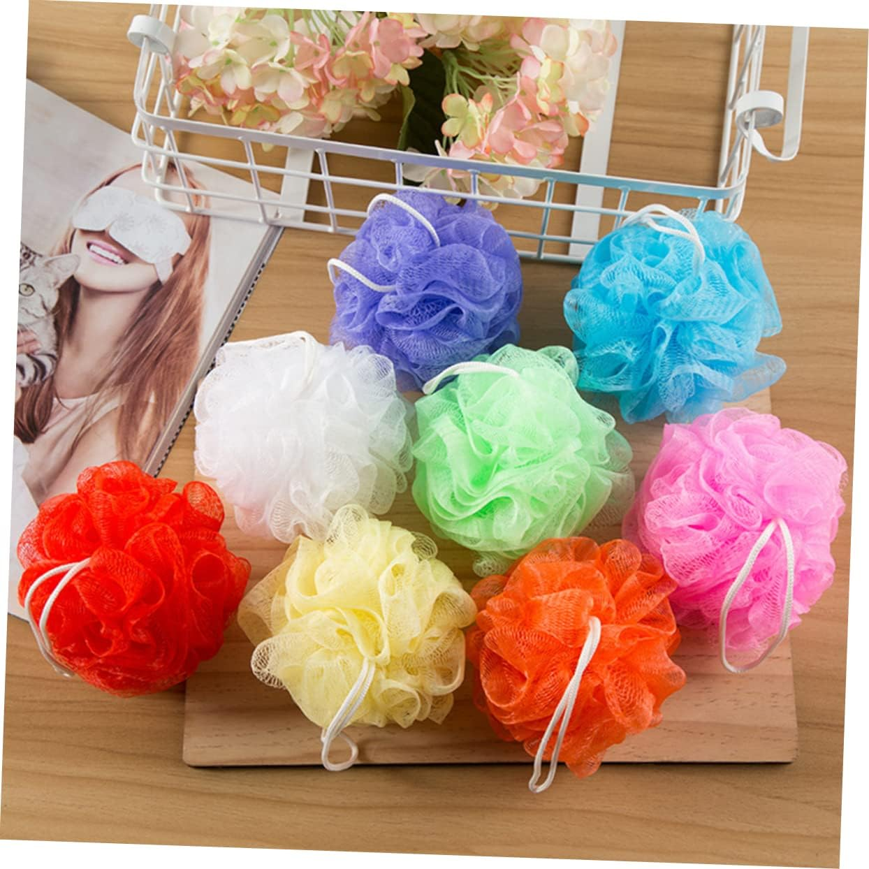 16Pcs Shower Sponges Soft Mesh Body Scrubber for Exfoliating and Cleaning Skin Multi Bath for and Bathing image number 4