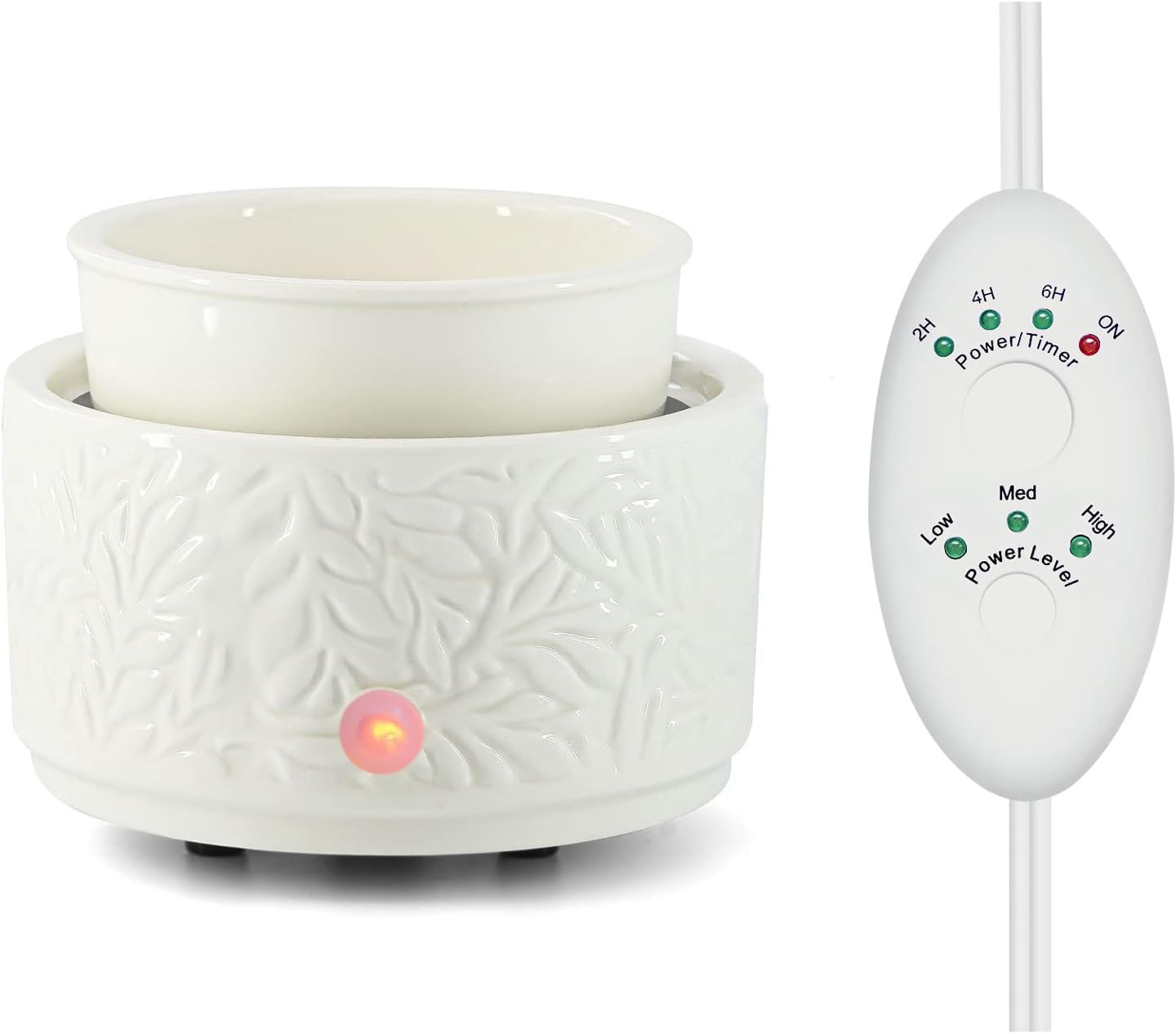 Wax Melt Warmer with Timer | 3-In-1 Electric Candle Wax Warmer | Ceramic Wax Burner Fragrance Warmers | Cute Candle Warmer Wax Melter for Scented Auto Shut off & Adjust Fragrance Intensity image number 2