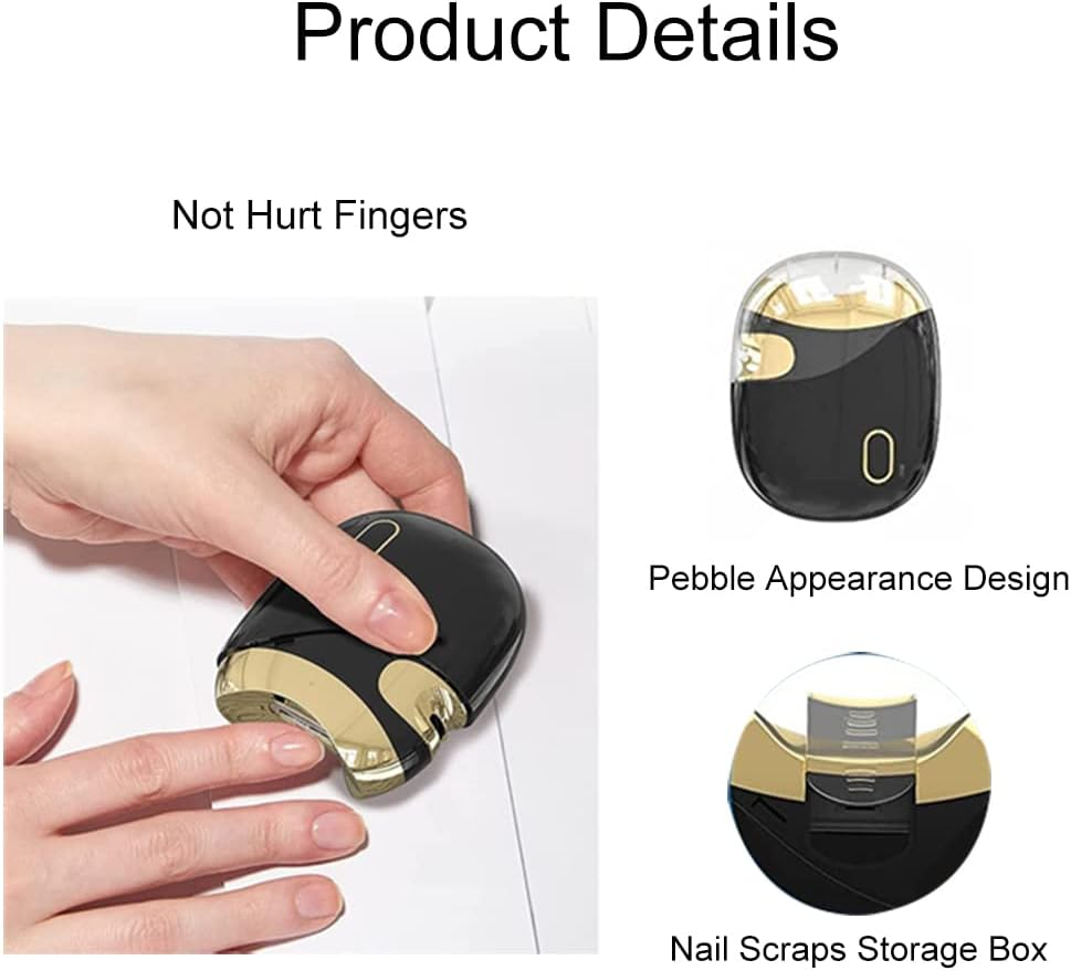 Lancoon Electric Nail Clipper, Stainless Steel Blade with Charging Port Portable Safe Curved Protection Design save Time and Energy Shearing Grinding Fingers Toes, Suitable for Home Babies Seniors image number 2