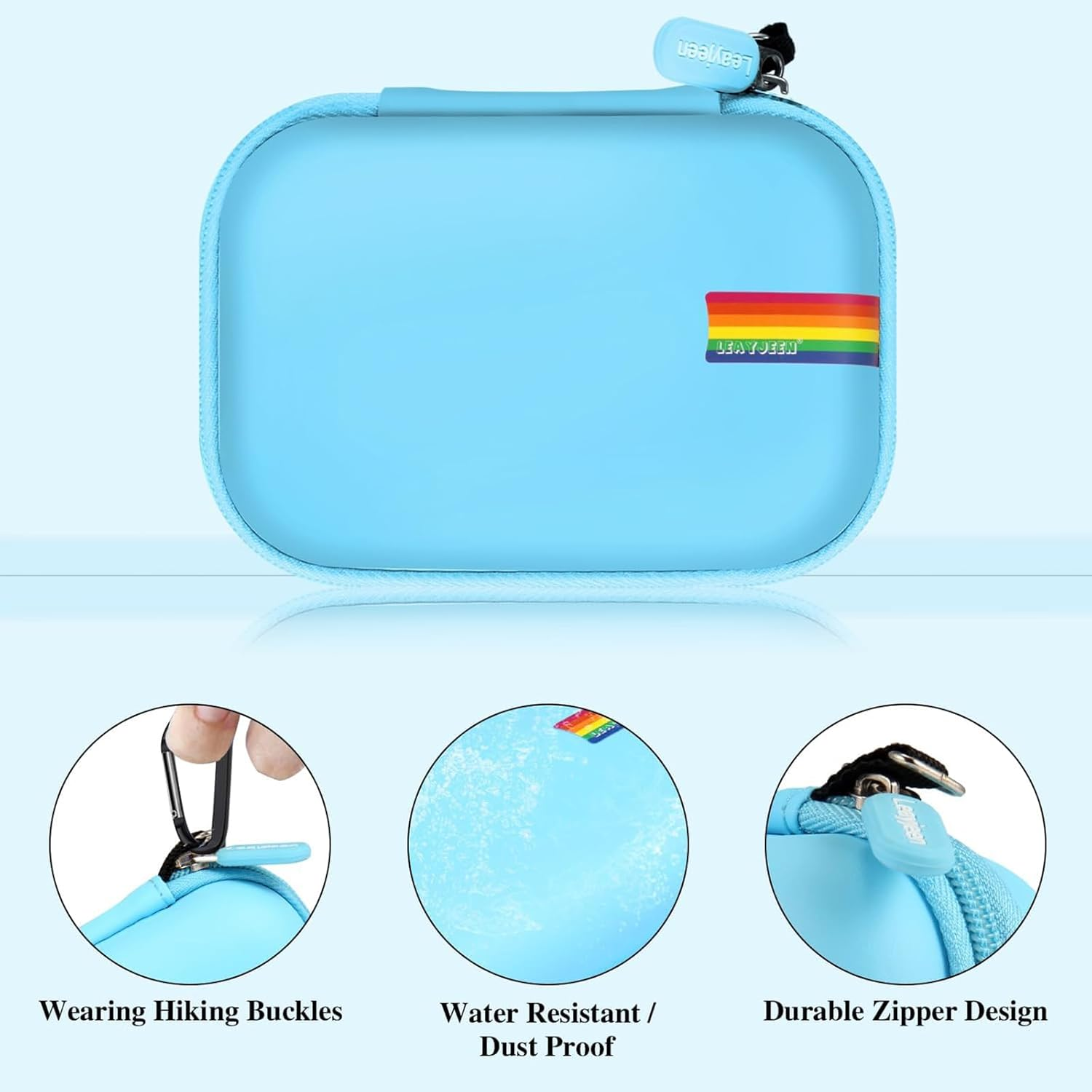 Leayjeen Kids Camera Case Compatible with Goopow Kids Camera Toys for 3-8 Years Old Boys and Girl, Kids Digital Video Camera for Gift (Blue) image number 4