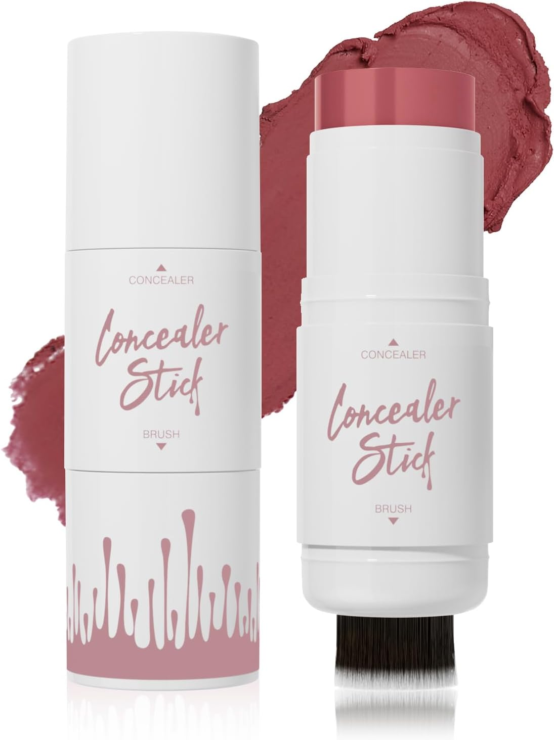 Erinde Cream Blush Stick with Brush, 3 in 1 Cheek Blush & Lip Tint & Eyeshadow Makeup Stick, Lightweight, Easy to Use, Waterproof, Long-Lasting, Ideal Cheek Makeup Gifts for All Skin Tones image number 2