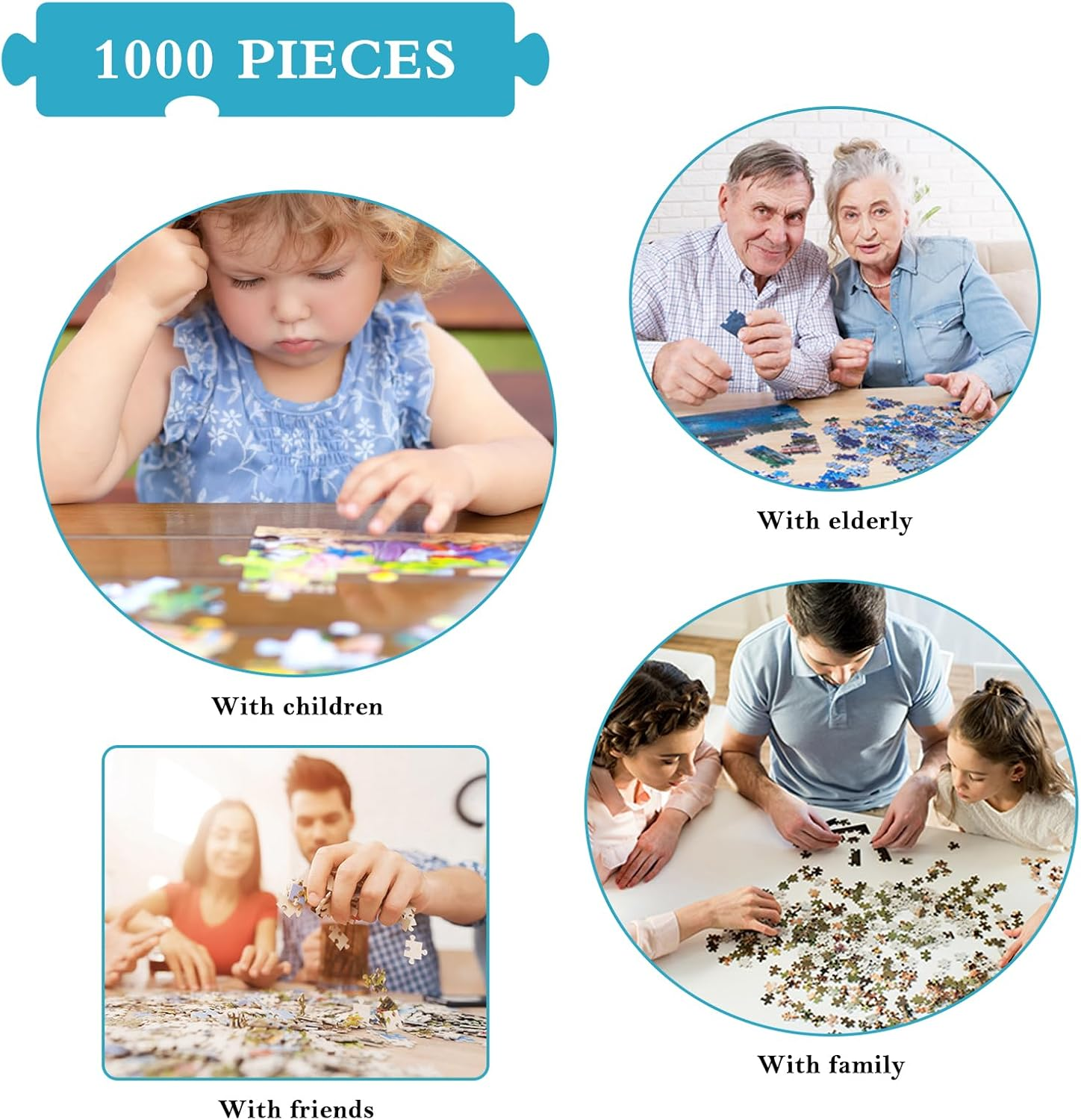 Jigsaw Puzzles for Adults 1000 Pieces, Interlock Perfectly Letter on Back No Dust, Home Decor Birthday Gift Toy for Men Women Elders Seniors, 1:1 Poster -Tree of Life image number 4