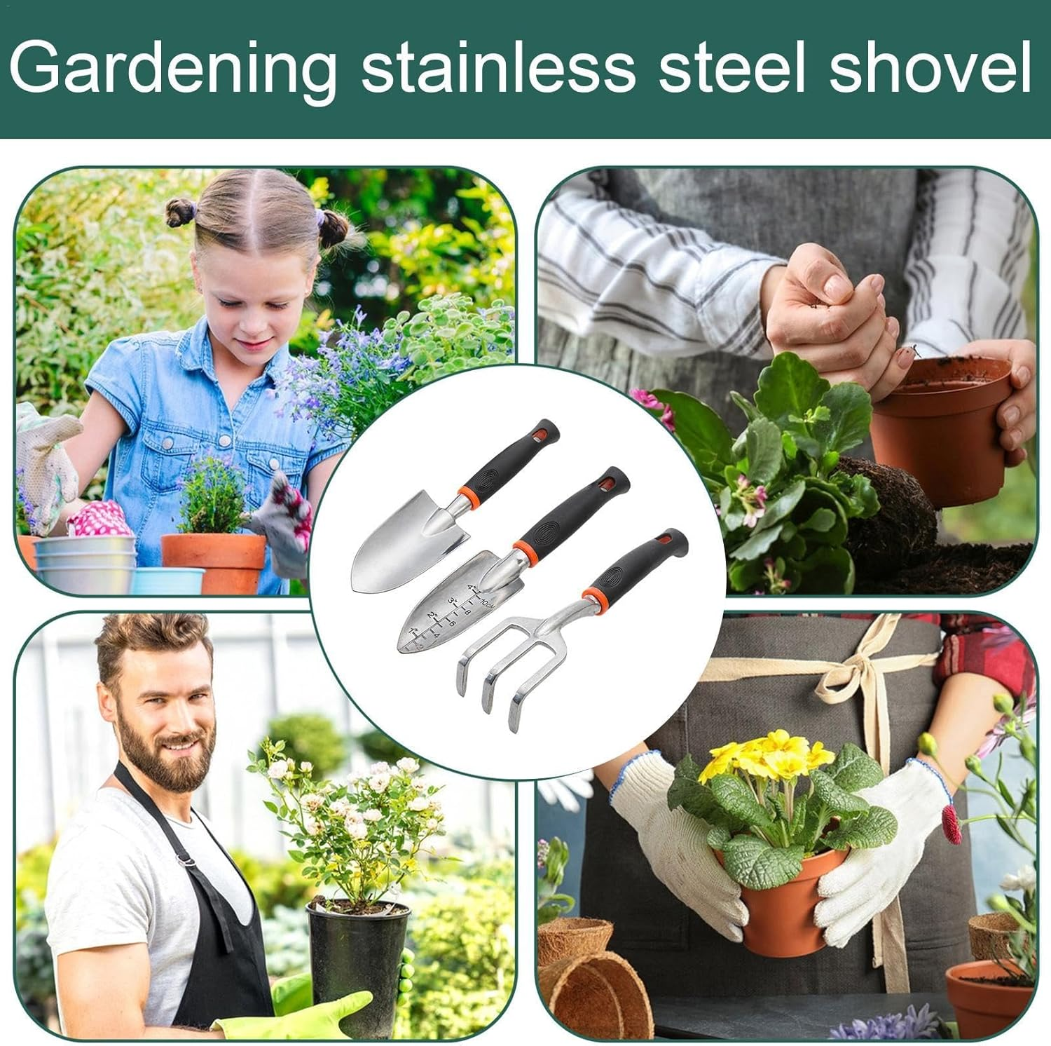 Garden Trowel - Spade Shovel Trowel Garden Tool,Gardening Supplies, Cleaning Shovel, Garden Hand Tools for Home Potting, Gardening image number 1