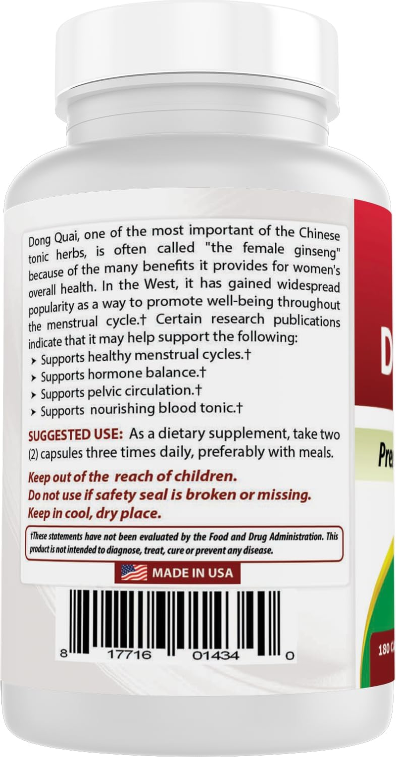 Best Naturals Dong Quai 530 Mg 180 Capsules image number 6