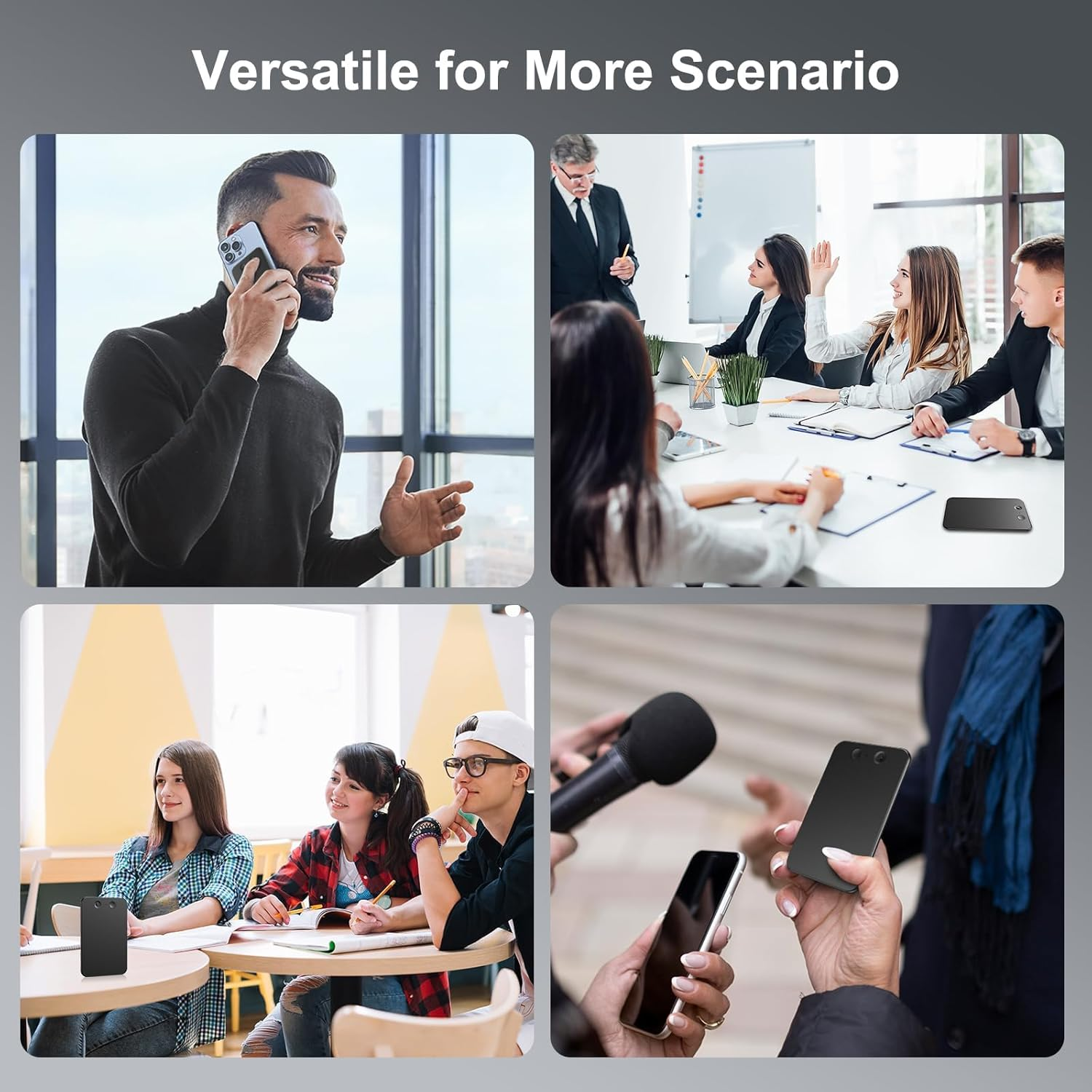 64GB Note Voice Recorder with Transcribe,Mind Mapping & AI Summary,Digital Voice Recorder with App,Audio Recorder for Lectures,Phone Calls,Meetings,Interviews Etc image number 4