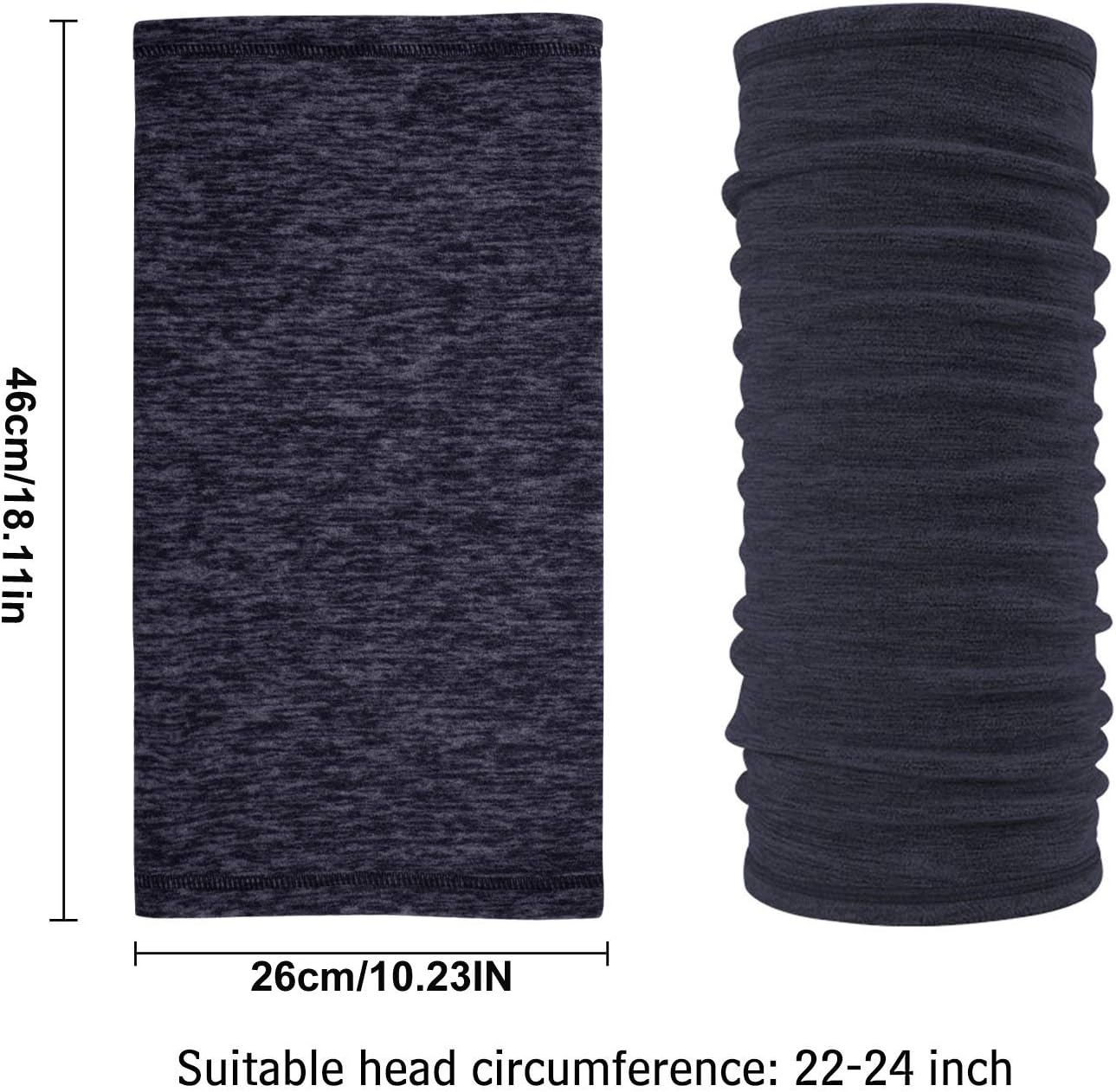 Neck Warmer Gaiter Ski Balaclava for Men and Women, Winter Face Mask Scarf Tube Cover Bandanas for Windproof Motorcycle Skiing image number 4