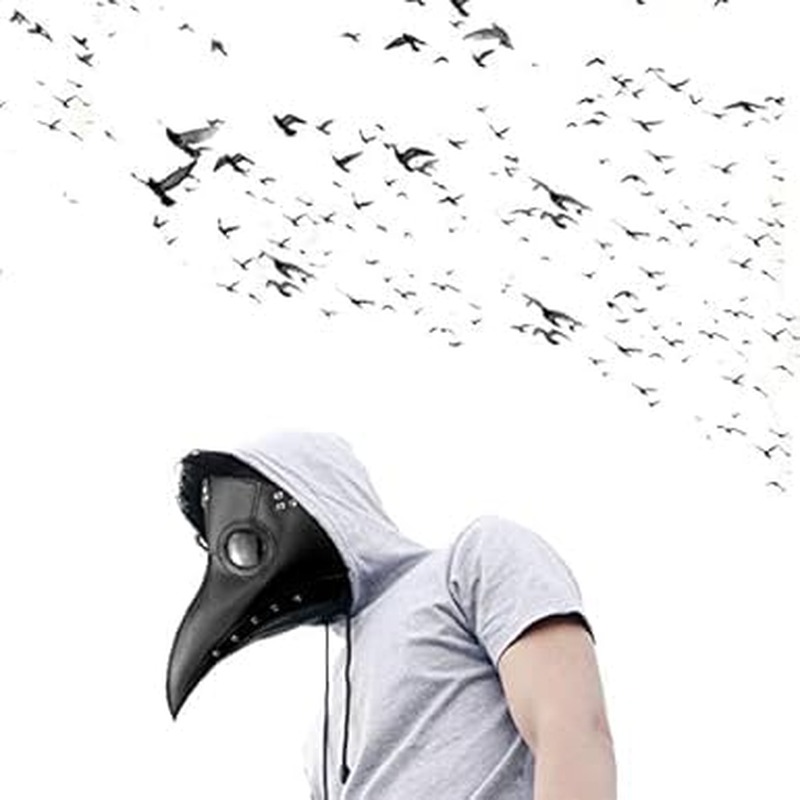 Bird Beak Mask - Latex Long Nose Cosplay Steampunk Scary Mask for Halloween Costume 1Pcs image number 4
