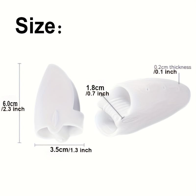 Pinky Toe Separators, Little Toe Spacers, 6 Pieces Small Toe Separators for Overlapping Toes Relieve Pain from Friction and Pressure Foot Care Tool image number 3