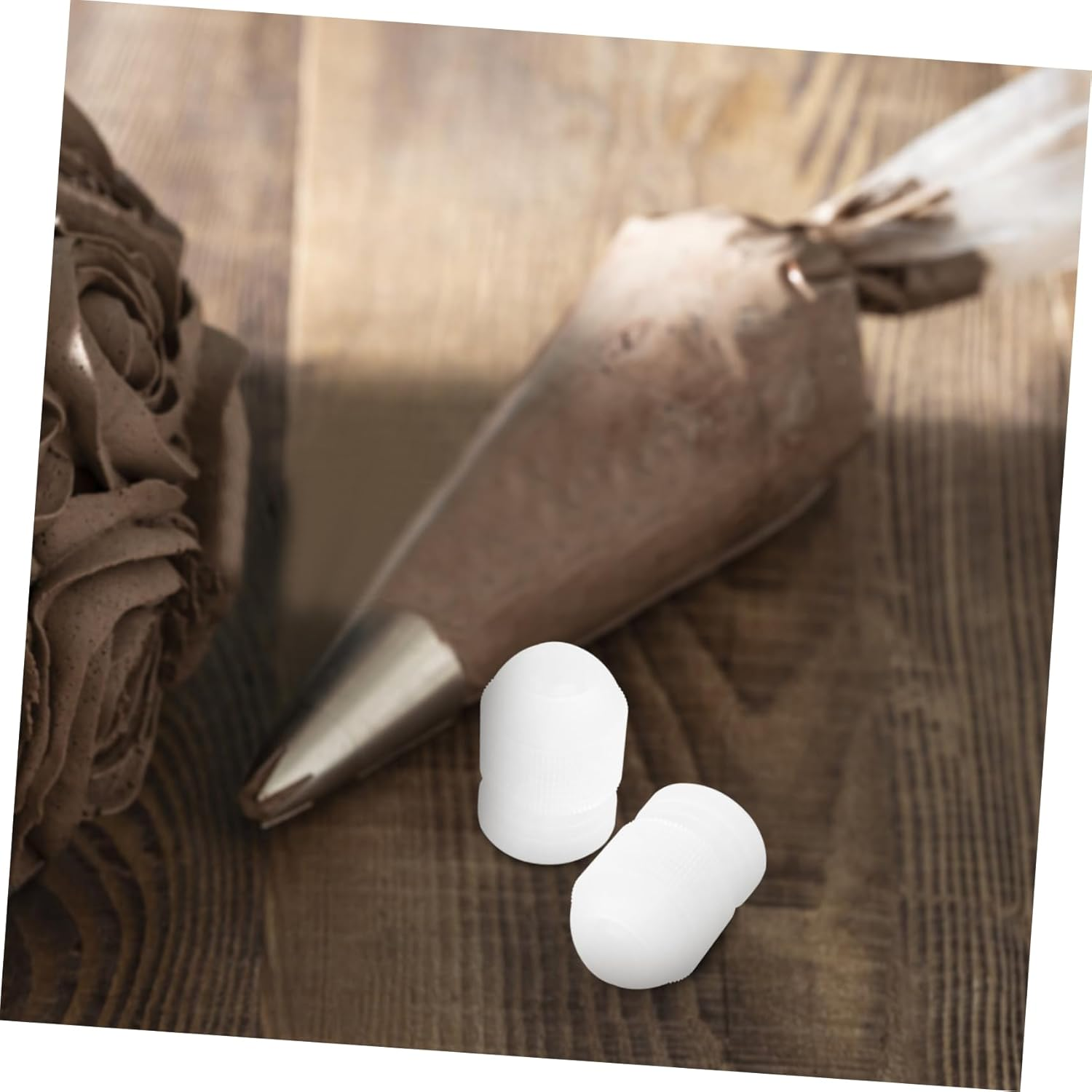 SHOWERORO 20Pcs Cake Decorating Piping Couplers Baking Tool Adapter Cake Piping Bag Tips Easy to Use for DIY Desserts image number 2