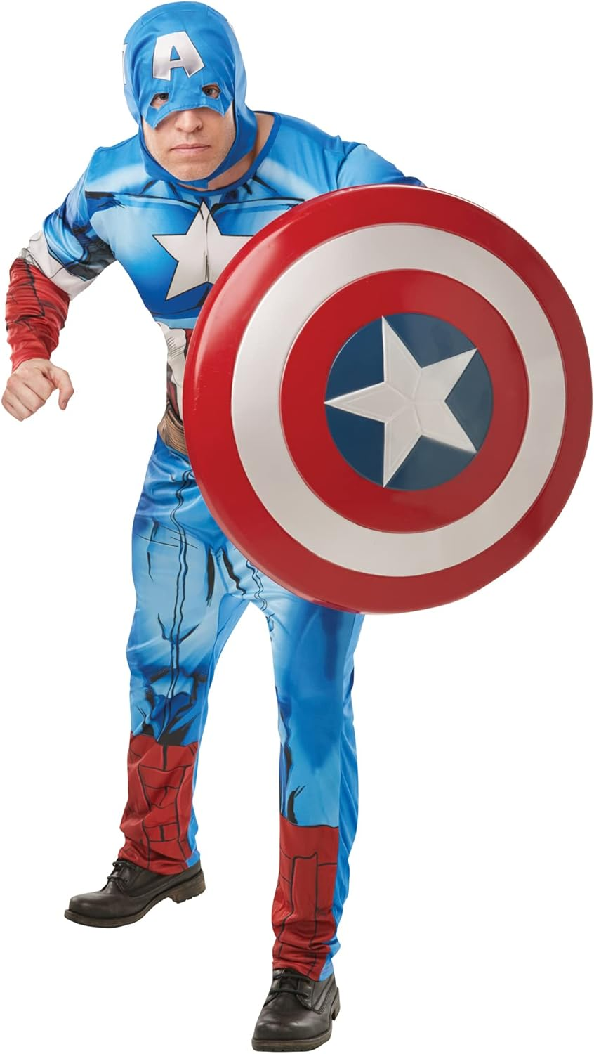 Rubie'S Men'S Marvel Avengers: 24-Inch Captain America Shield, Multicolor, One Size image number 1