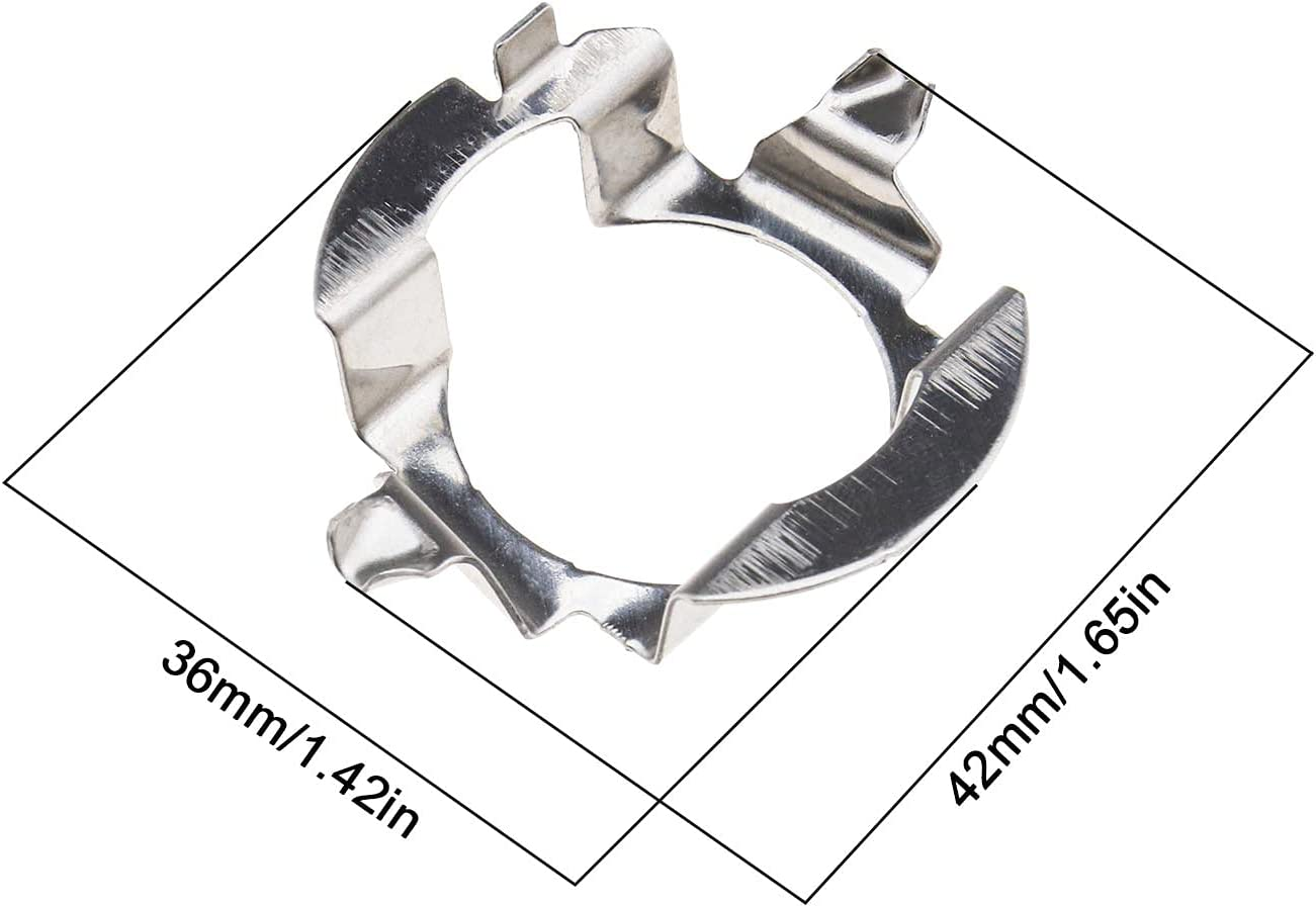 SING F LTD 2Pcs H7 LED Headlight Bulb Retainers Holder Adapter Compatible with Jetta Compatible with Benz image number 6