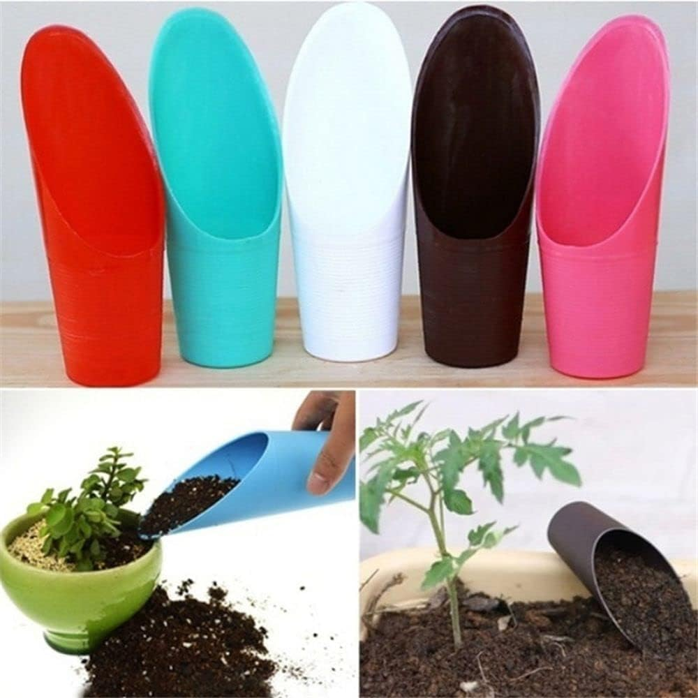 Black Bonsai Soil Scoops- Potting Scoopers Bucket Shovel- Potting Scoopers Bucket Soil Scoop Shovelplastic Garden Soil Scoops -Bonsai, Potting, Cultivation, Weeding,Planting image number 6