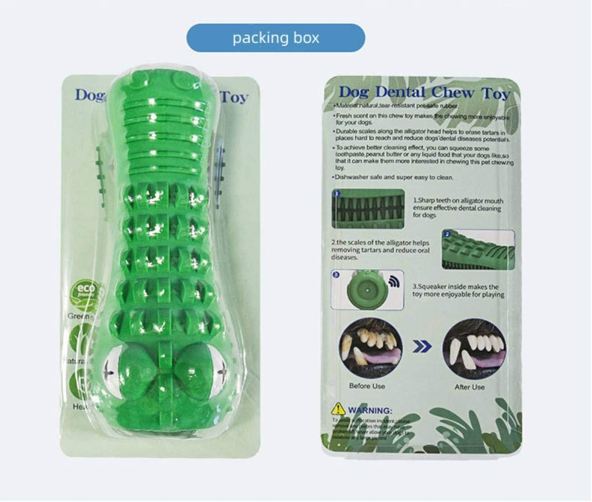 Bestbuy Dog Toothbrush Stick-Puppy Dental Care Brushing Stick Effective Doggy Teeth Cleaning Massager Nontoxic Natural Rubber Bite Resistant Chew Toys for Dogs Crocodile Shape image number 5