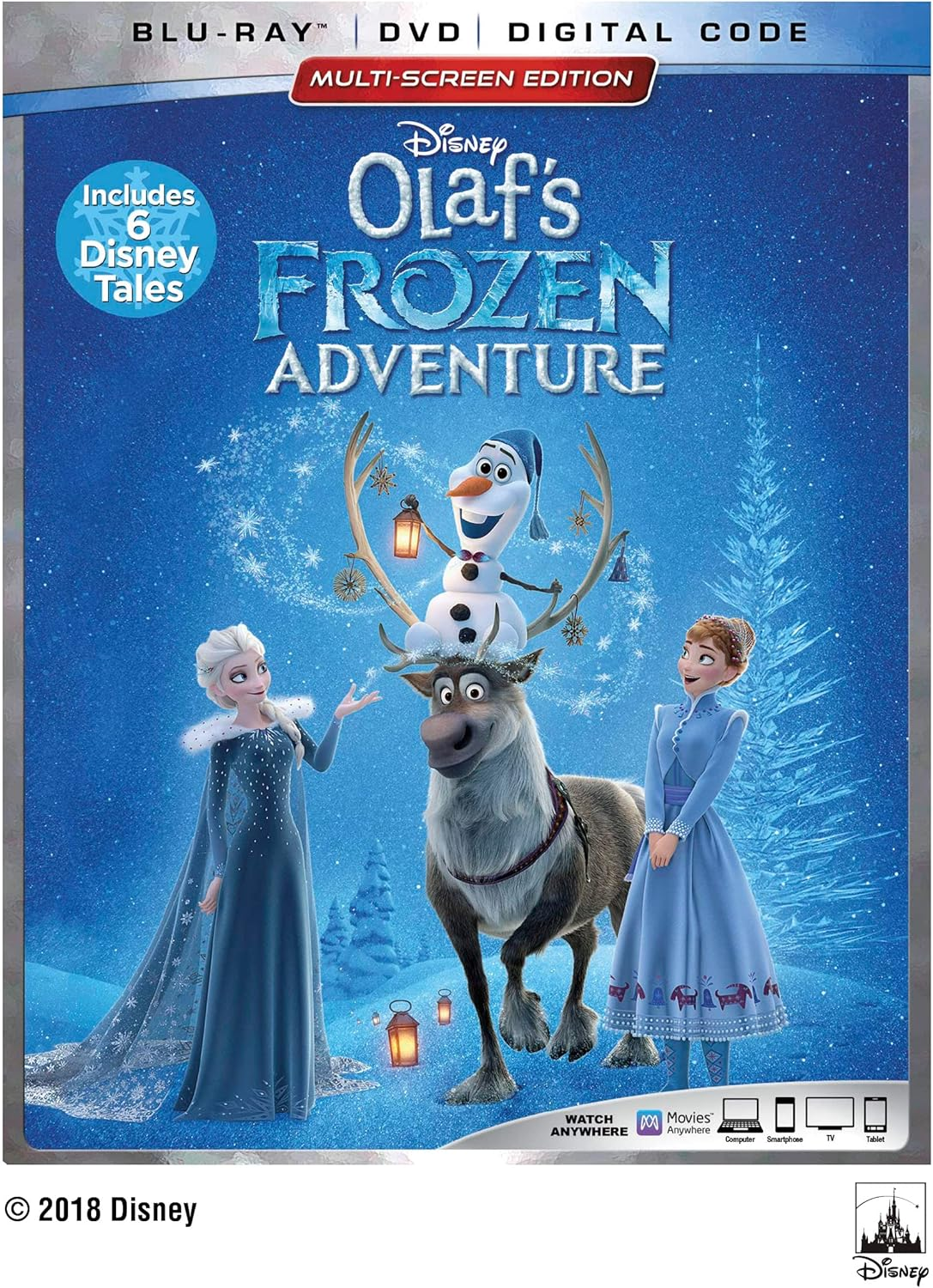 OLAF'S FROZEN ADVENTURE plus 6 DISNEY TALES (EXTENDED HOME VIDEO EDITION) [Blu-Ray]