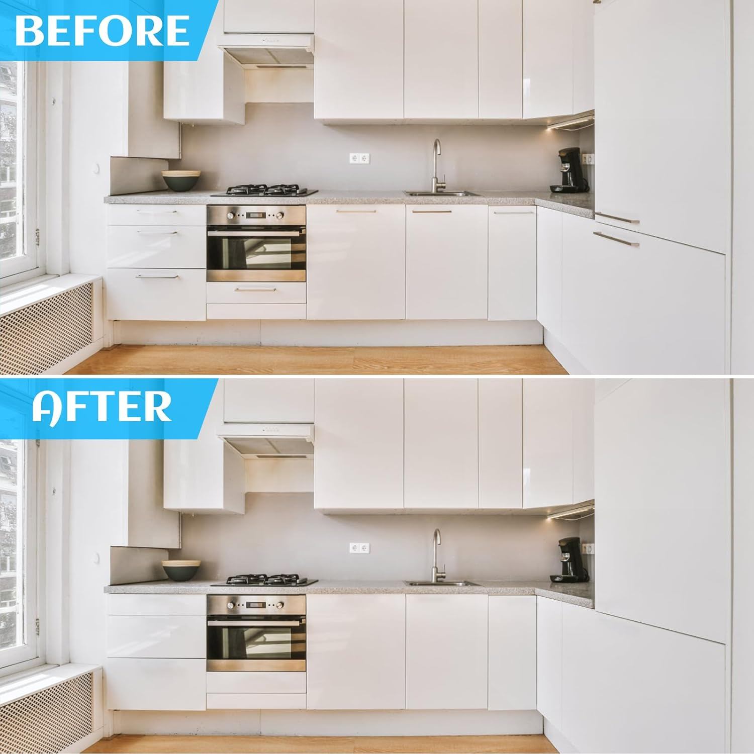 8 Pack Push to Open Door Catches Magnetic Door Push Opener Catch Touch Open Door Latch Open and Close the Door for Door Damper Large Wardrobe Closure image number 1