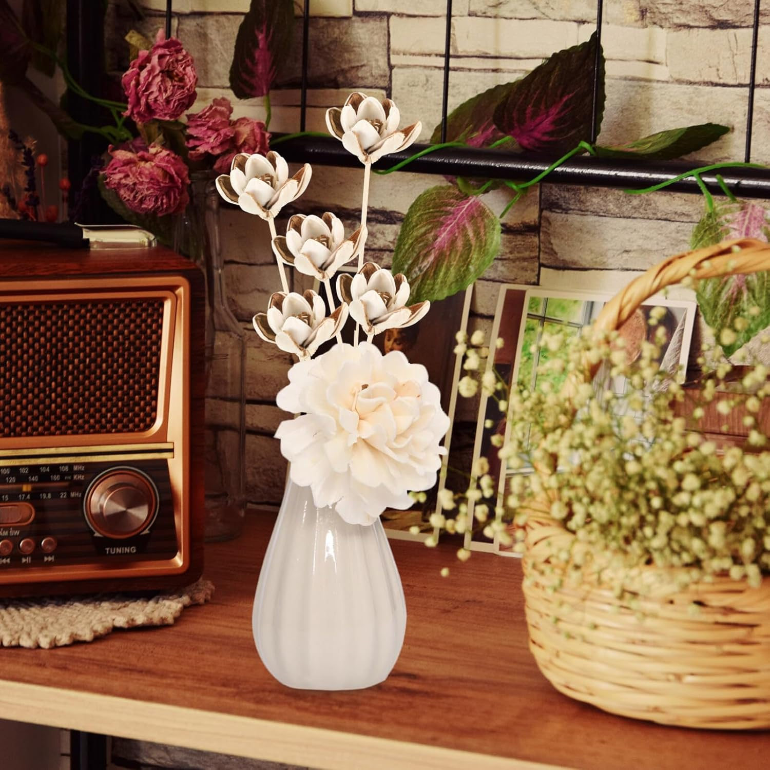 COHEALI 5Pcs Flower Decor Diffuser Sticks Aromatherapy Essential Oil Diffusers image number 1