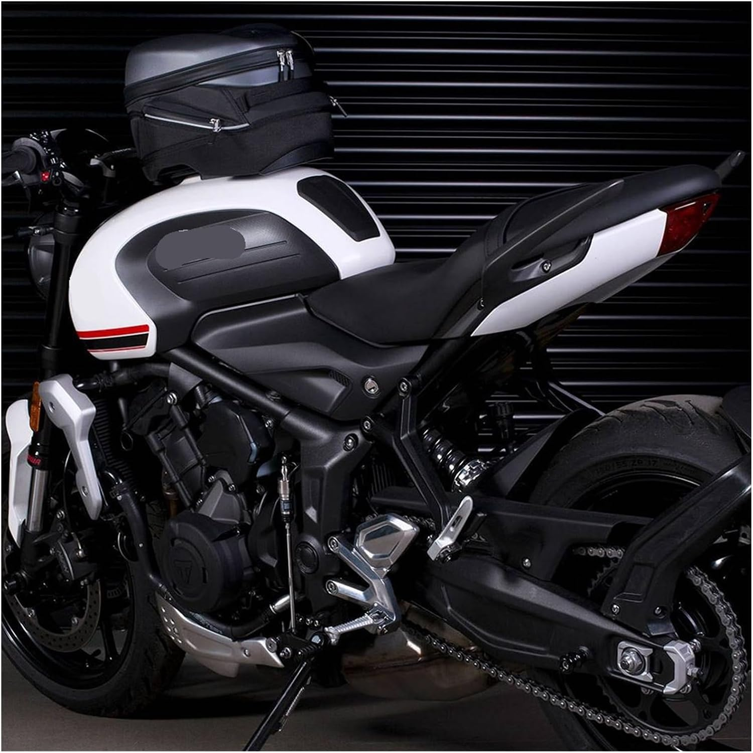 Jininshengxindianzi Motorcycle Tank Pad Protector Sticker Decal Gas Knee Grip Tank Traction Pad Side 3M Compatible with Triumph Trident 660 Trident660 2021 2020 image number 4