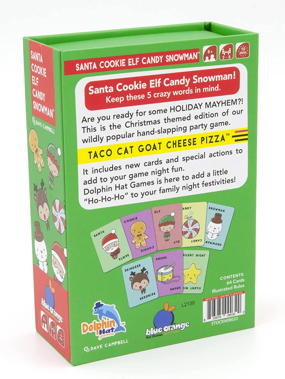 Blue Orange Games | Dolphin Hat Games | Santa Cookie Elf Candy Snowman Card Game | 2-8 Players, Ages 8+ image number 1