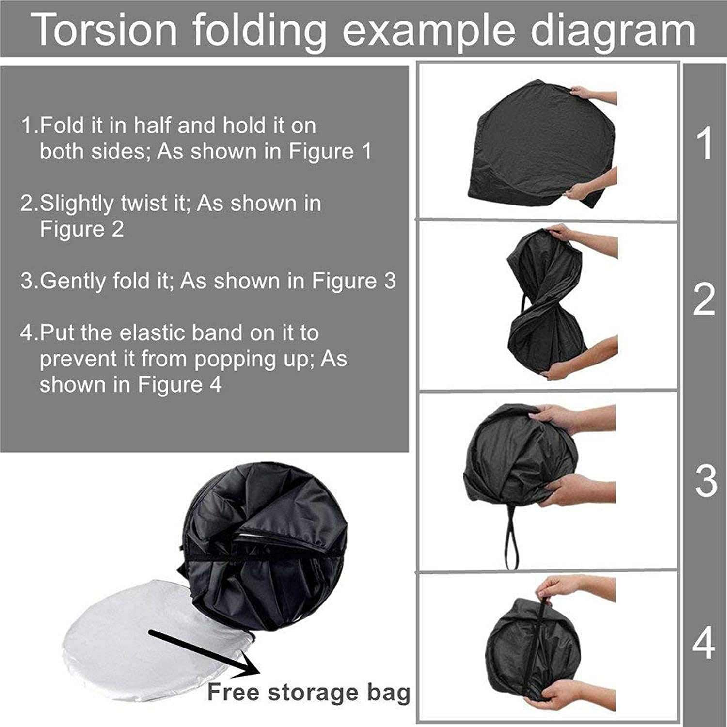 Car Windshield Sun Shade, Proxima Direct Sun Protector for Car Safe Windshield Sunshade Maximum UV Sun Protection-Foldable Car Windscreen Sunshade UV Protector Shields -Keeps Vehicle Cooler(59"X27.6") image number 4