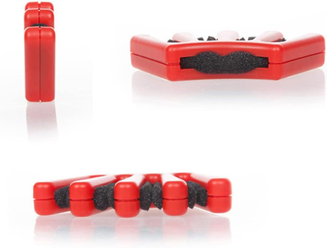 Beavorty Hair Braider Sponge Hair Braiding Tool Red Five-Finger Braid Styling Device for Women and Girls Diy French Braiding - Red image number 4