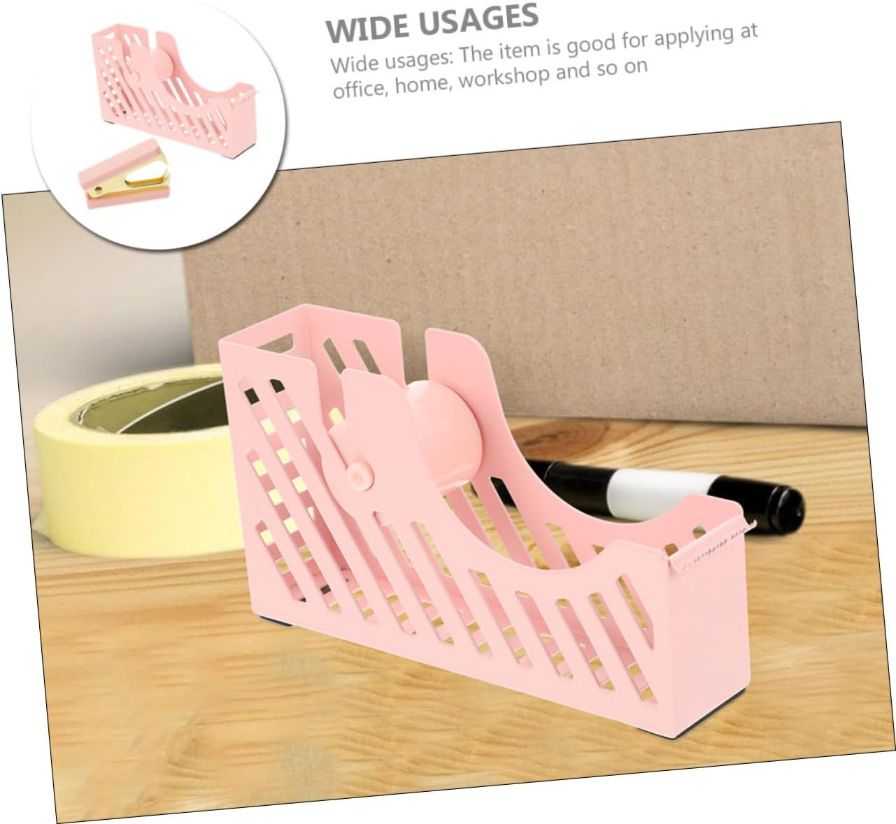 Ciieeo Sticky Tape Dispenser Automatic Staple Remover Tape Holder Stationery Set for Office Home Desk