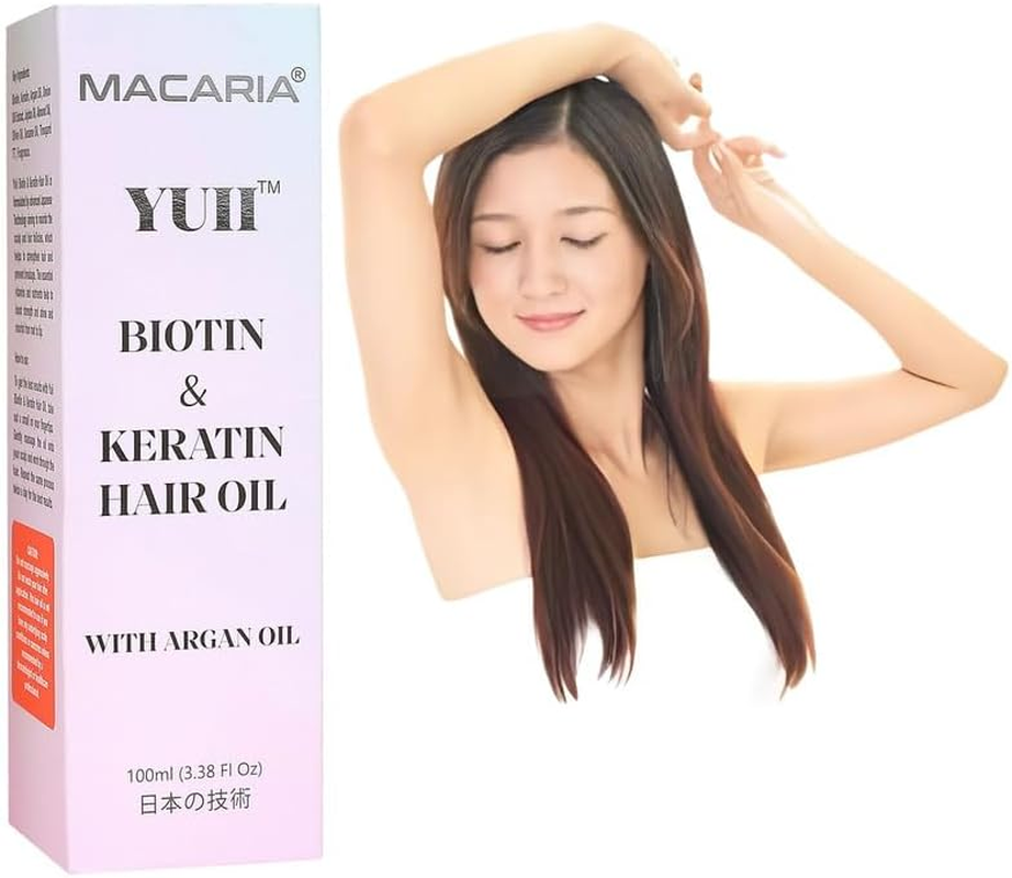 YUII Keratin + Biotin Hair Oil Promotes Hair Growth Hair Oil image number 2