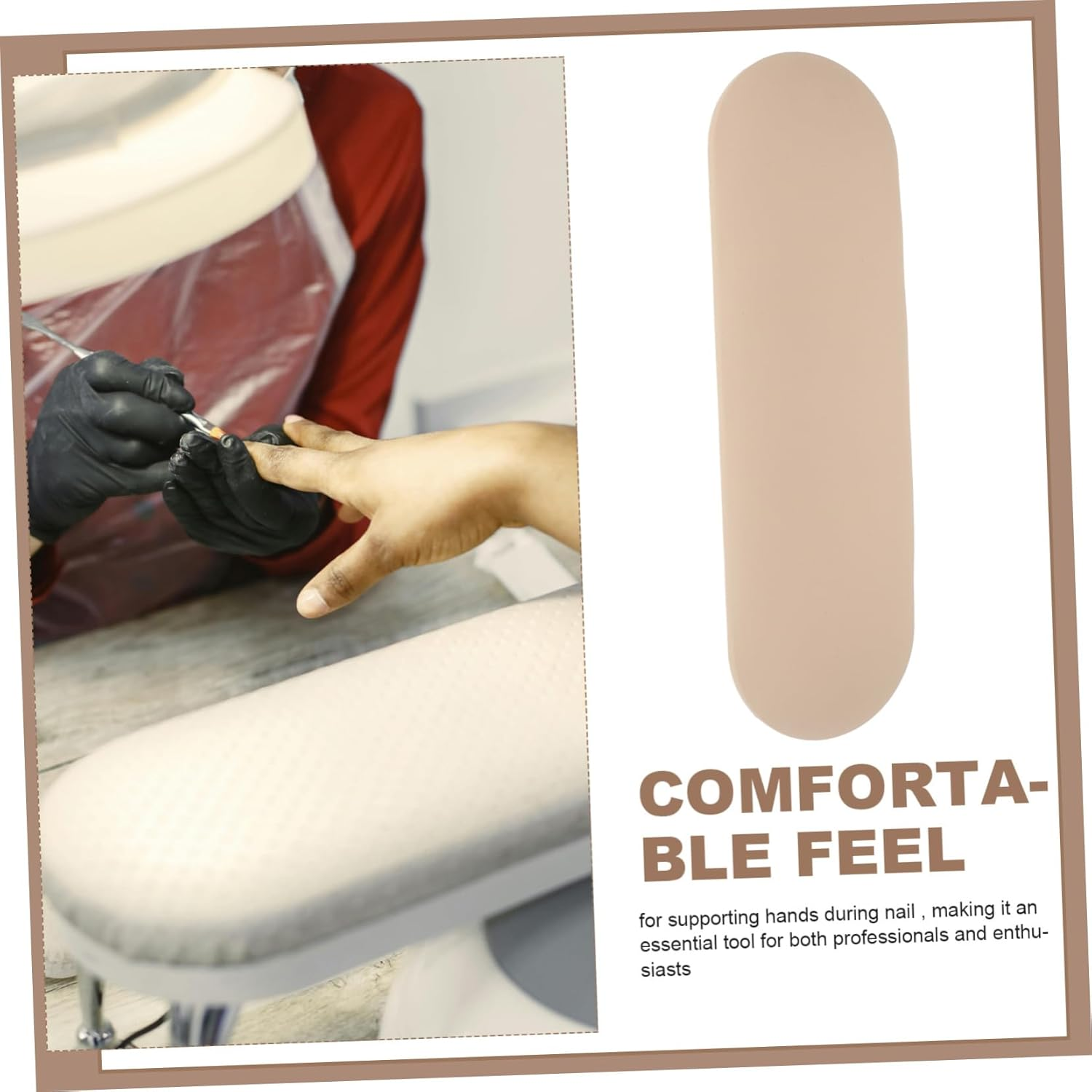 Detachable Washable Arm Rest Holder Nail Pillow Hand Rest for Nails Hand Pillow Russian Minimalist Style for Manicure image number 1