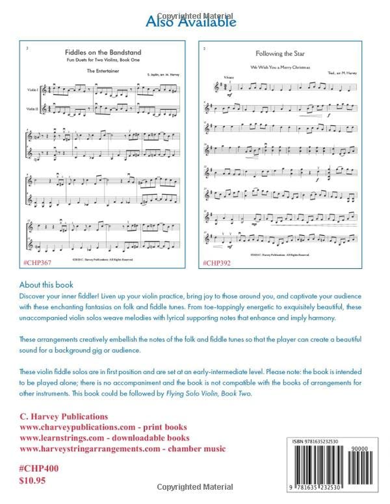 Flying Solo Violin, Unaccompanied Folk and Fiddle Fantasias for Playing Your Violin Anywhere, Book One