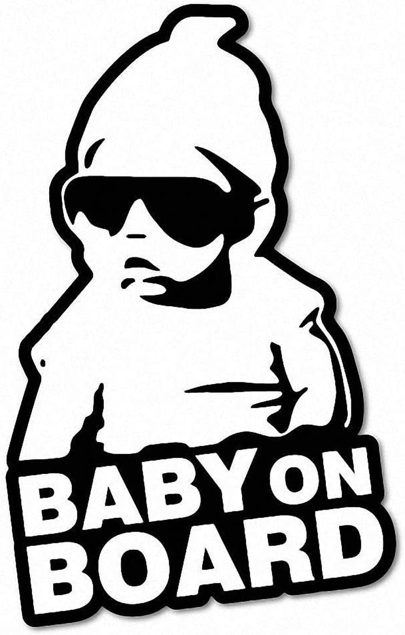 Hoodie Baby on Board Sticker