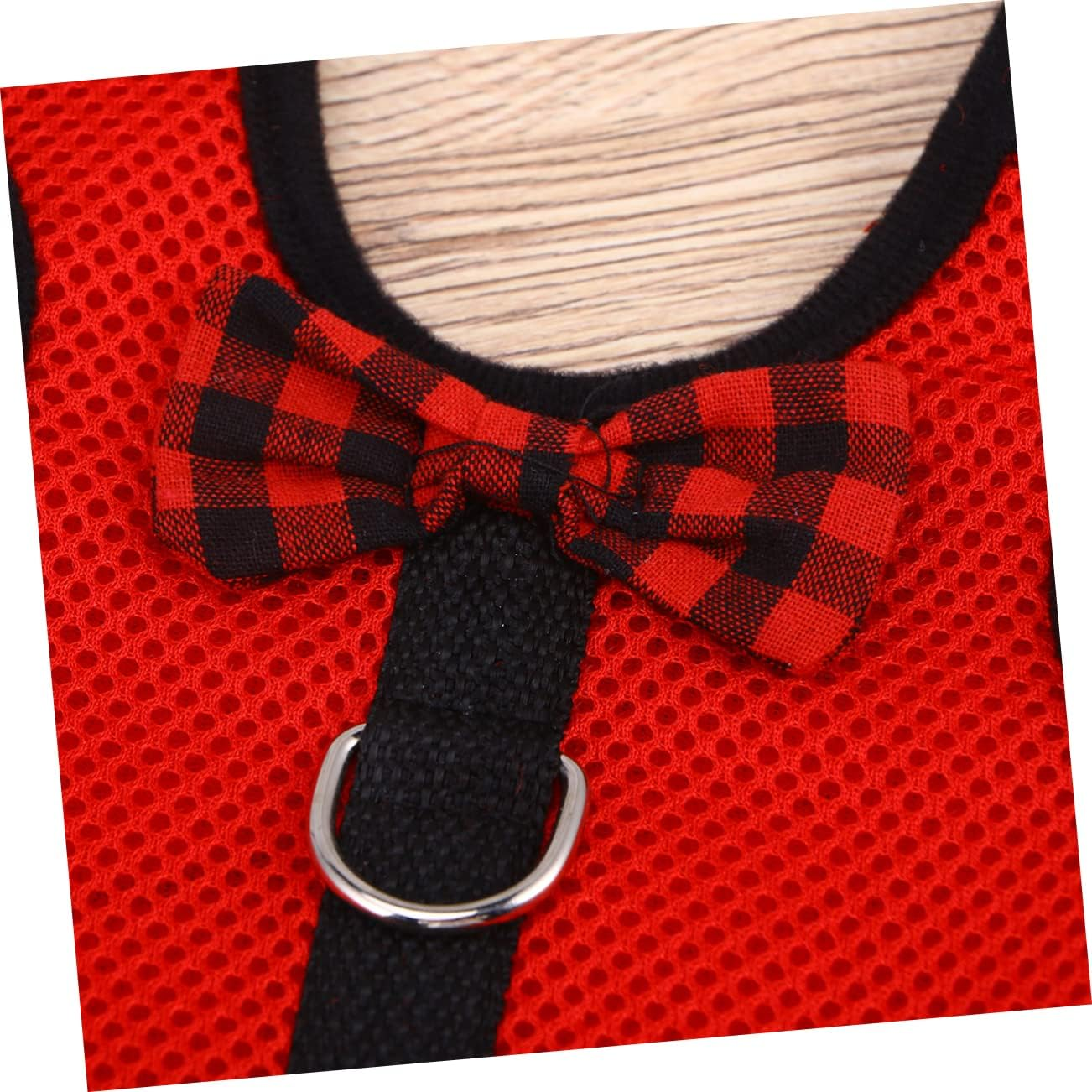 Pet Leash Breathable Mesh Fabric Small Animal Vest Lead for Hamster Rabbit Bow Strap Scenario image number 3