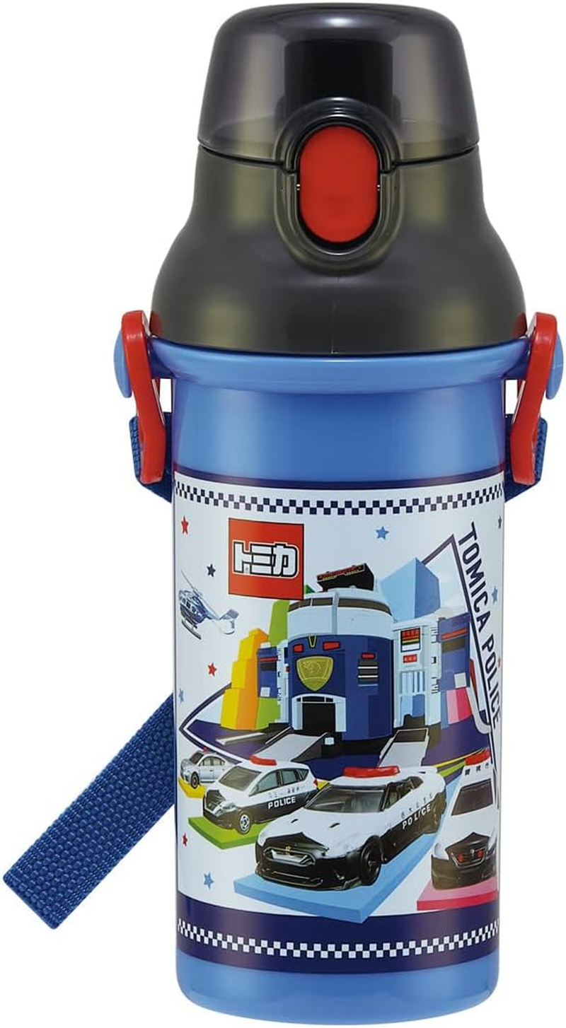 Skater PDDR5 Direct Drinking Water Bottle, Pla One Touch Bottle, 16.9 Fl Oz (480 Ml), Clear, Tomica Boys,