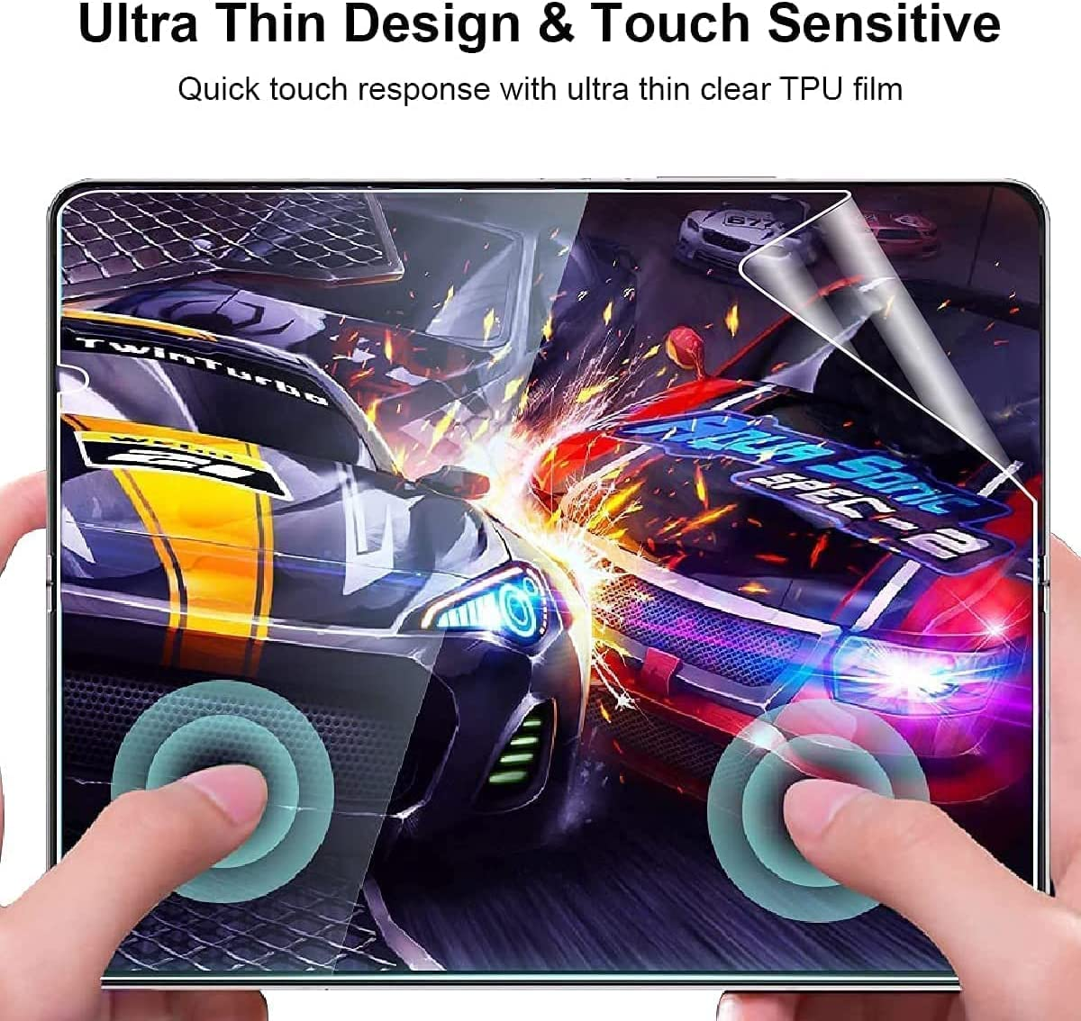[2SET 6PCS] T Tersely HYDROGEL Screen Protector for Samsung Galaxy Z Fold 4 5G Aqua Flex Extremely Easy to Install, No Bubble, Anti-Shock Soft Protective TPU Film image number 3