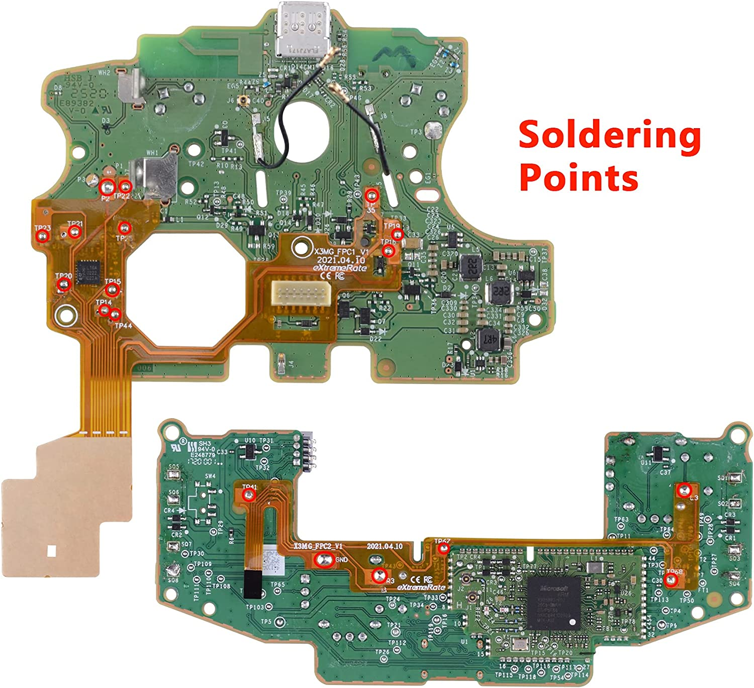 Extremerate Textured Purple Hope Programable Remap Kit for Xbox Series X/S Controller, Upgrade Boards & Redesigned Back Shell & Side Rails & Back Buttons for Xbox Core Controller image number 6