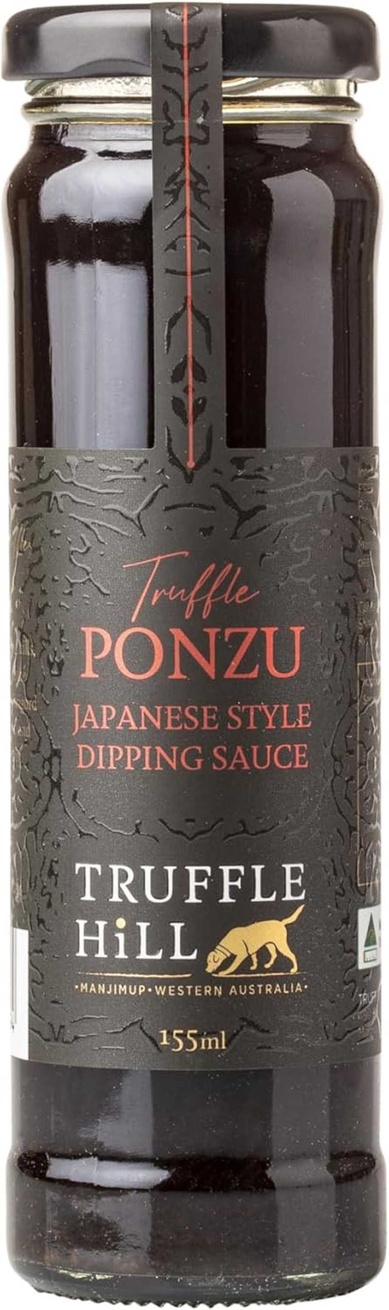 Truffle Hill - Truffle Ponzu Japanese Style Dipping Sauce (155Ml), Ponzu Dipping Sauce Infused with Black P&eacute;rigord Truffles, Keto, Paleo, Lactose Free, Gluten Free, Celiac Friendly