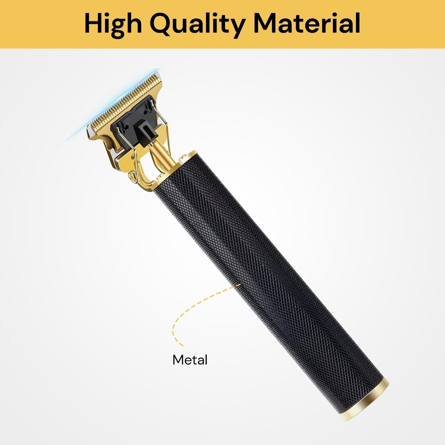 EZONEDEAL Hair Clippers Zero Gapped T-Blade Hair Trimmer Cordless Rechargeable Edgers Clippers Electric Beard Trimmer Shaver Hair Cutting Kit Gifts for Men (Gold) image number 1