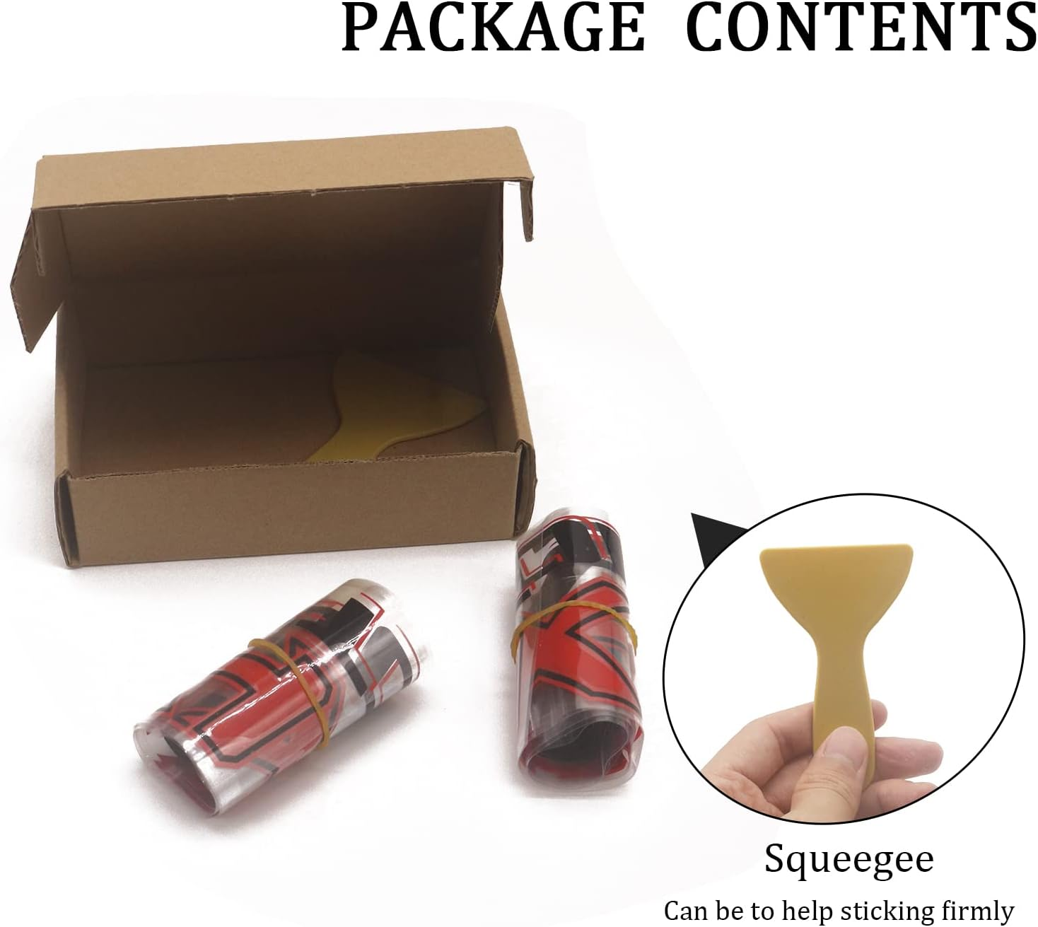 4X4 Offroad Decal Stickers 2Pcs, Auto Decoration Accessories Emblem Replacements Compatible with Ford F-150 F-250 F-350 Tacoma Tundra Ram Silverado Truck Pickup, with Squeegee 1Pcs, Black-And-Red image number 5