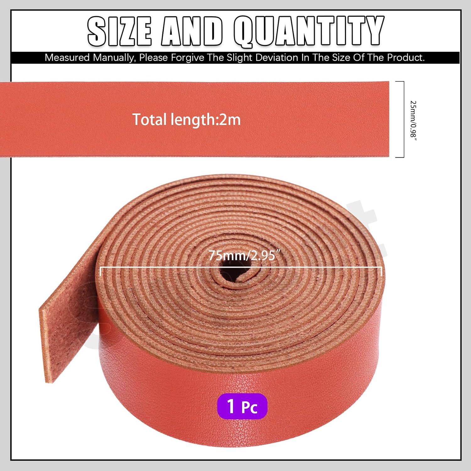 Swpeet Leather Strap for DIY Craft Projects